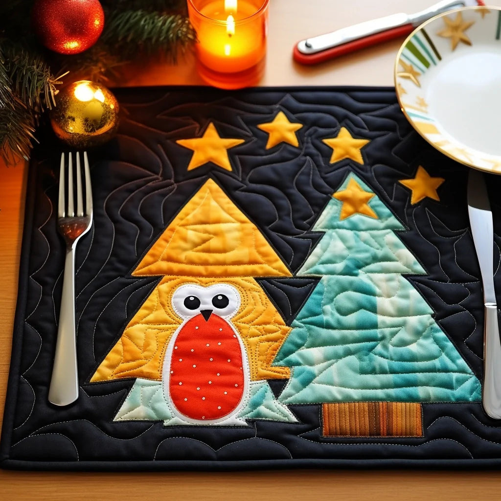 Penguin Tree TAI260224125 Quilted Placemats