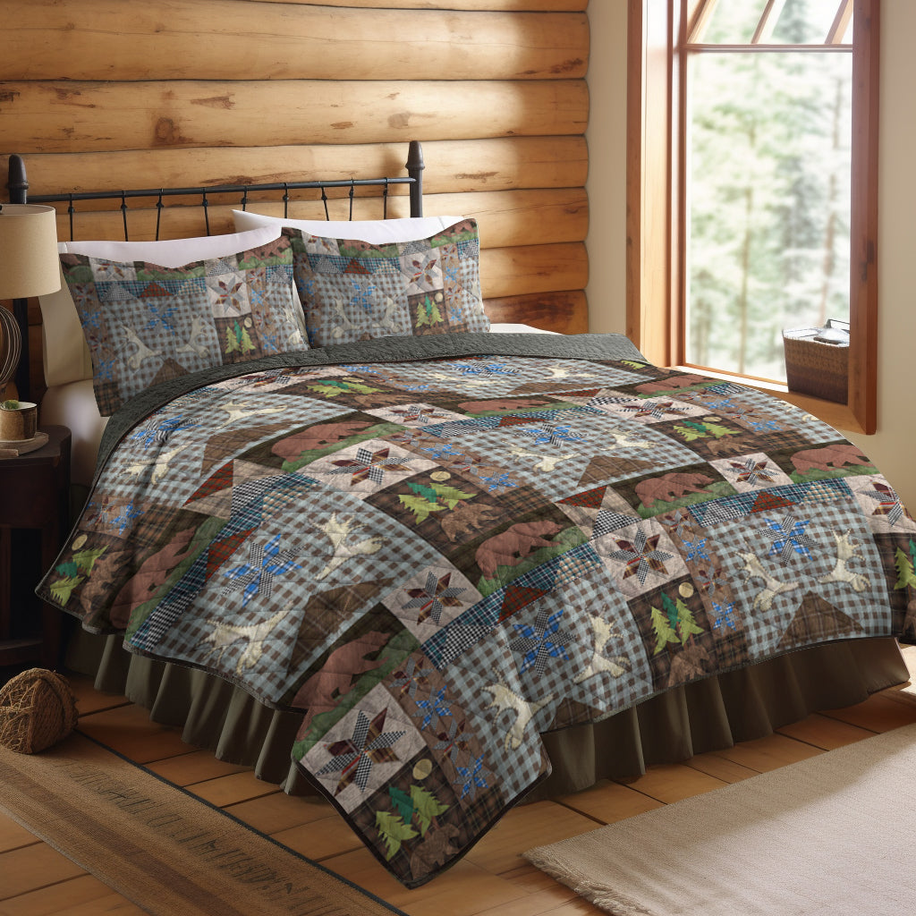 Bear Creek Lodge CLM2309013B Quilt Bed Set