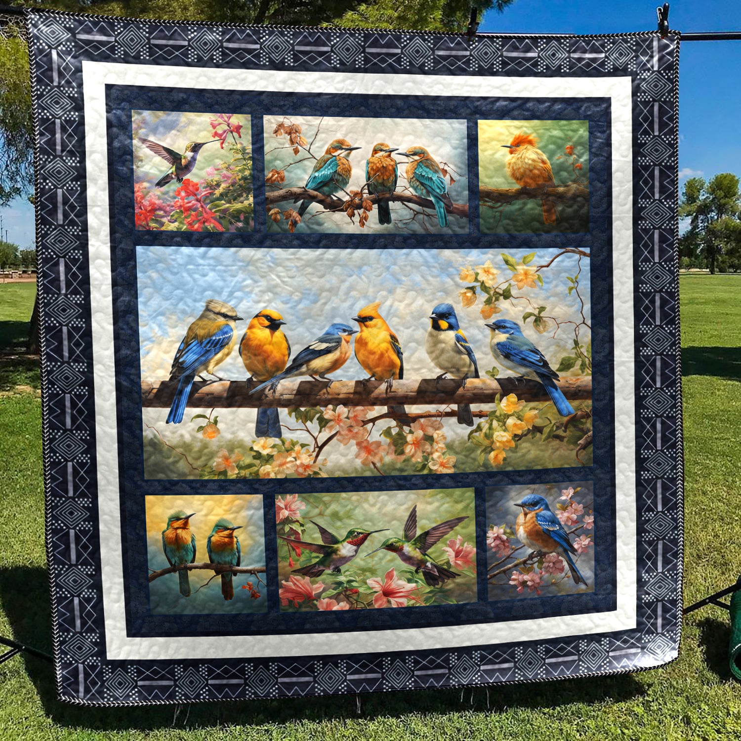 Birds CL11110033MDQ Art Quilt