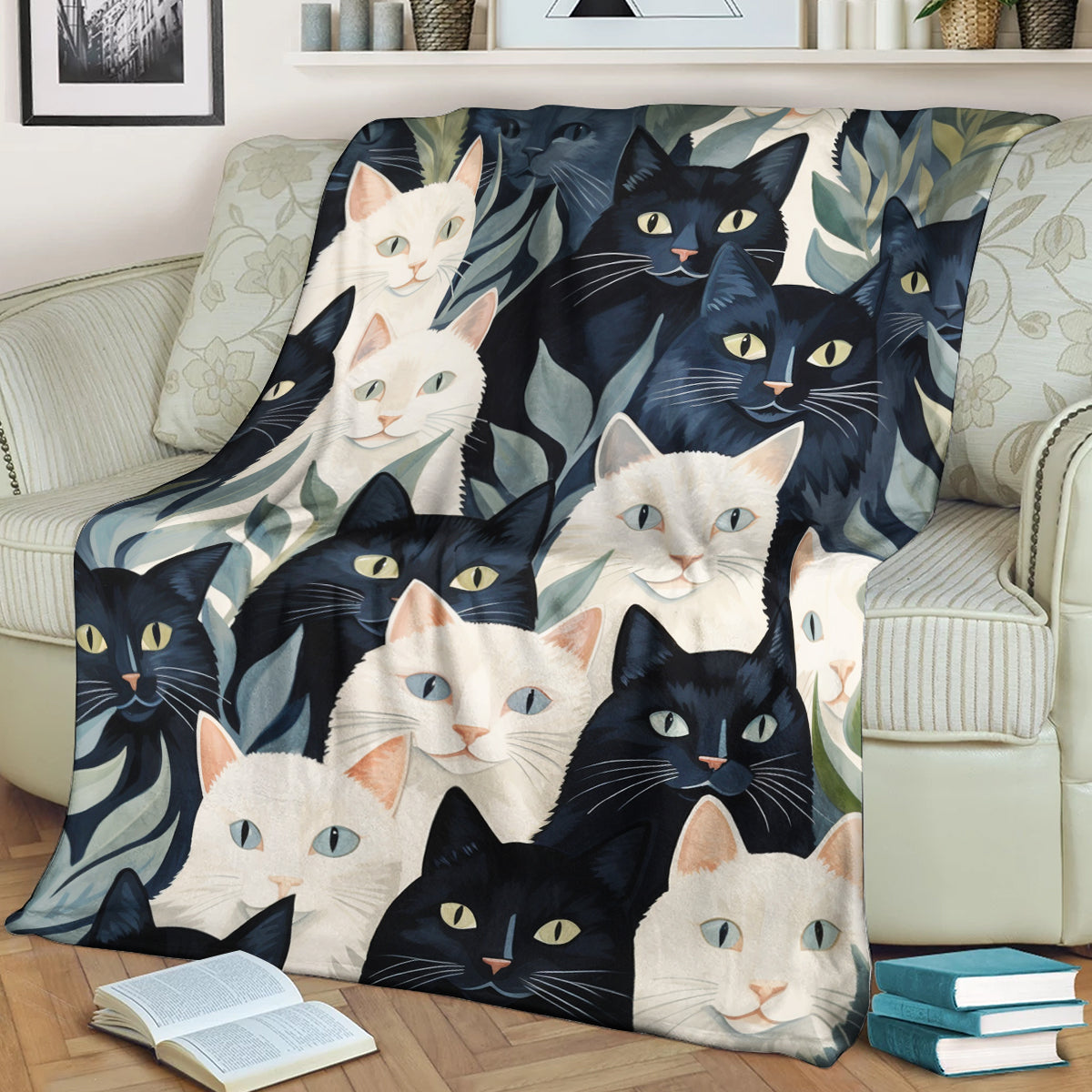 Cat CL150815MD Sherpa Fleece Blanket