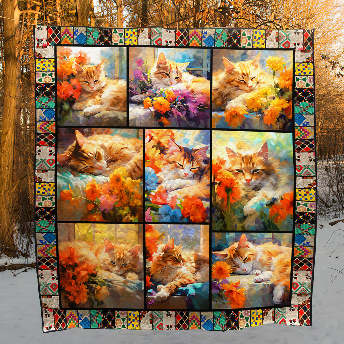 Cat NB100505 Art Quilt