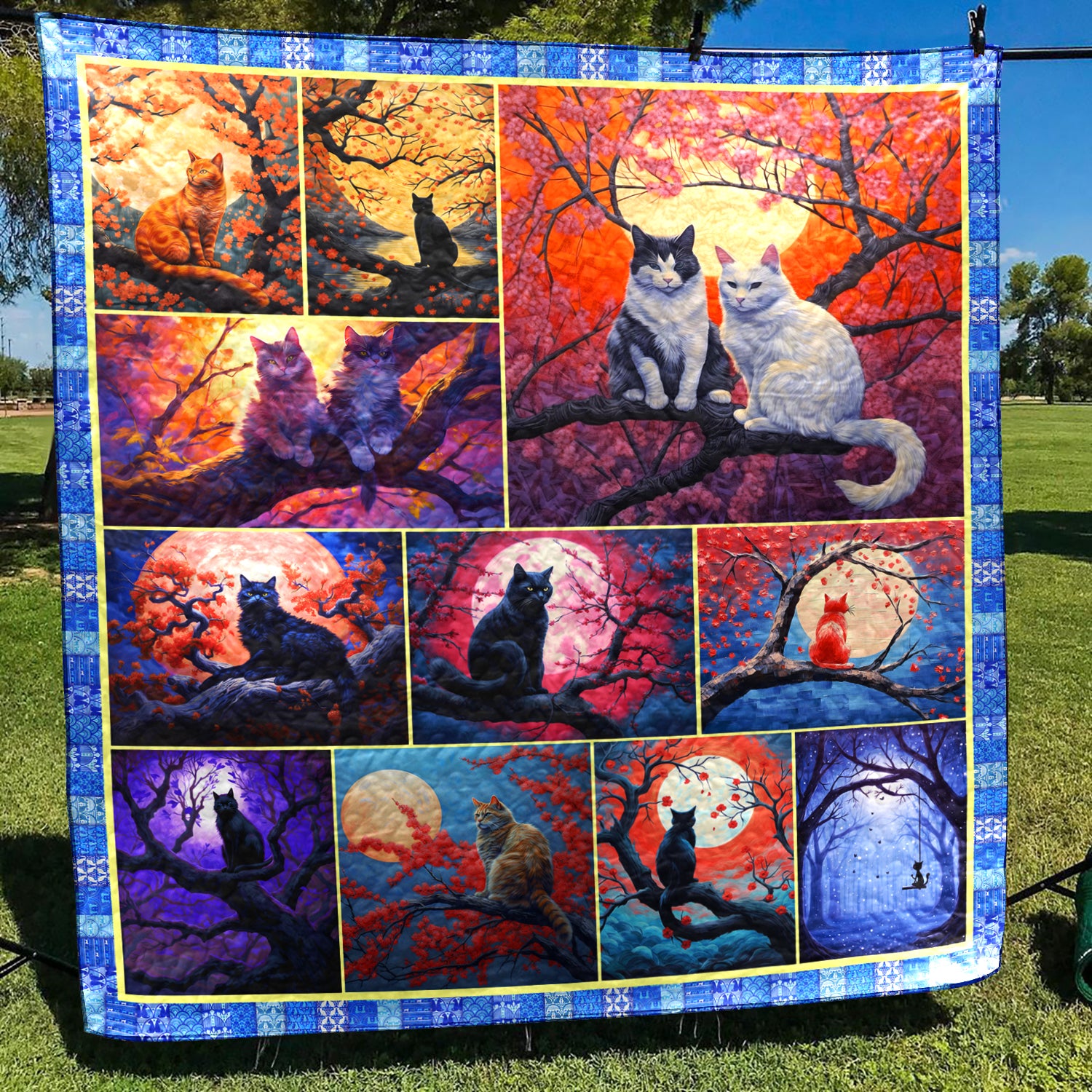 Cat NN100507 Art Quilt