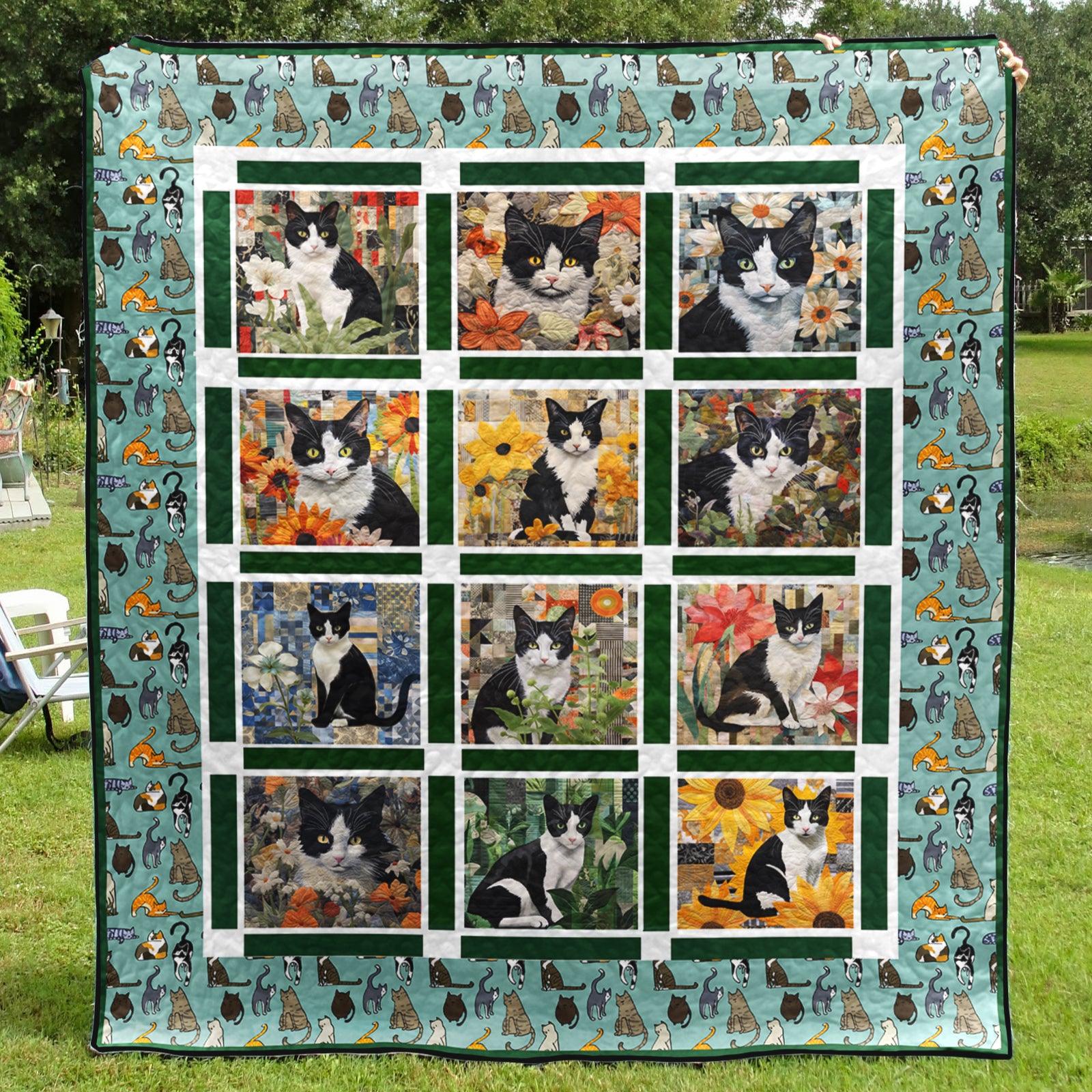Cat TD2709226 Art Quilt