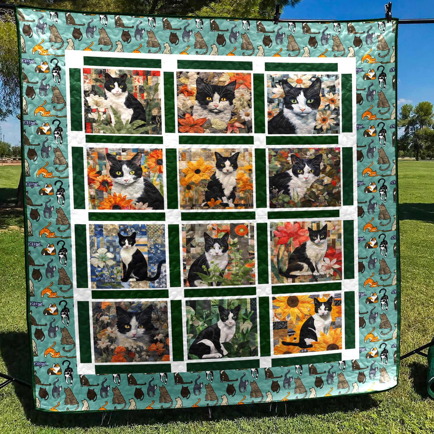 Cat TD2709226 Art Quilt