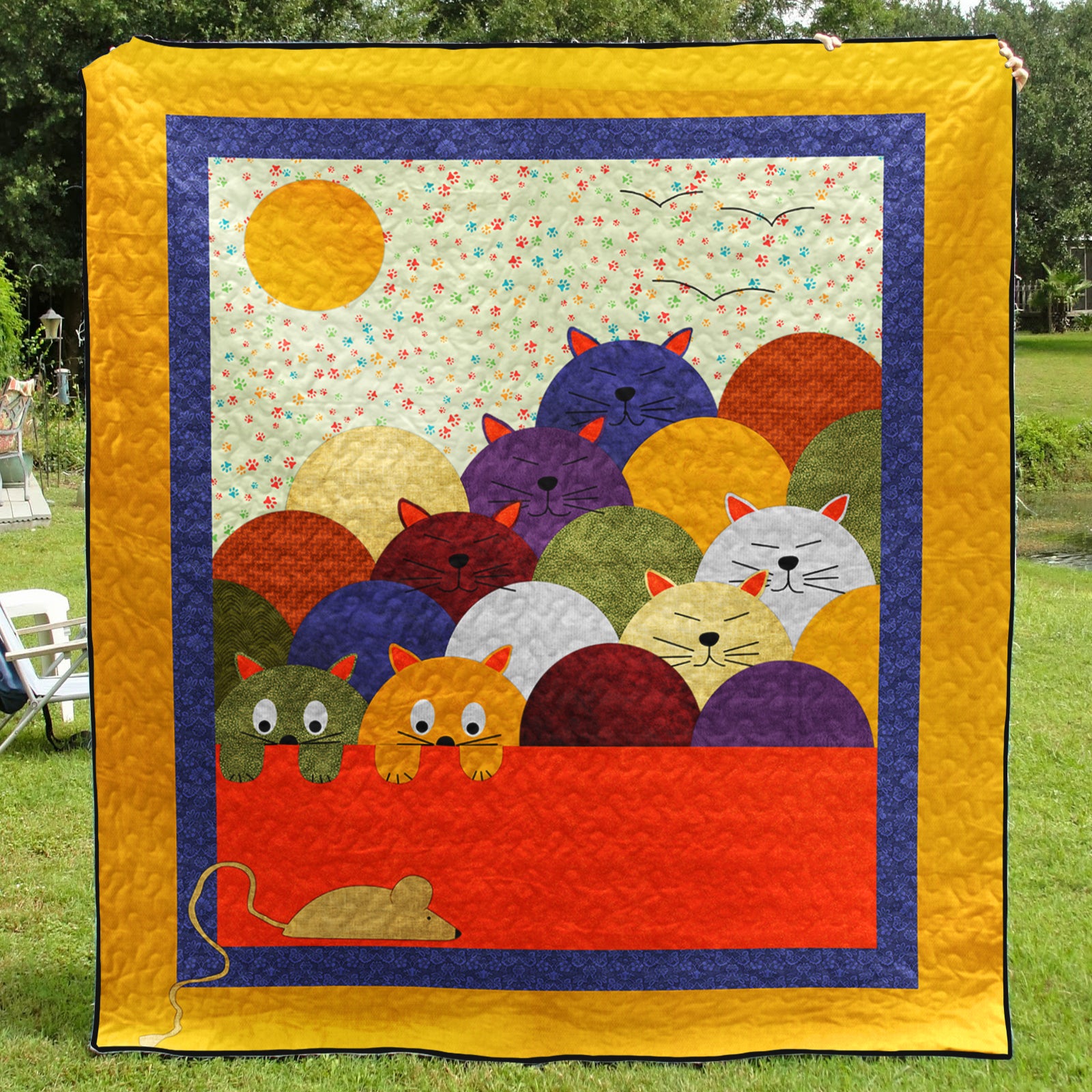 Cats CLA2810139Q Art Quilt