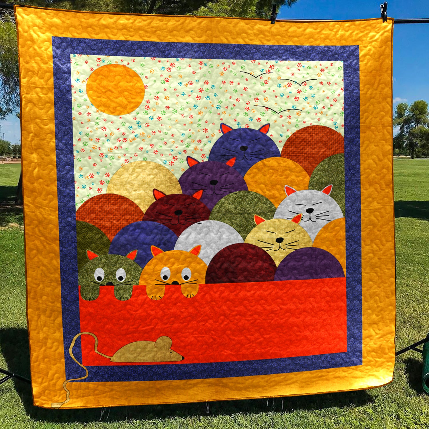 Cats CLA2810139Q Art Quilt