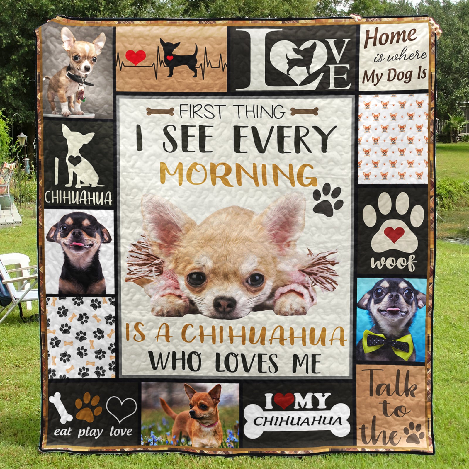 Chihuahua Art Quilt TM281009