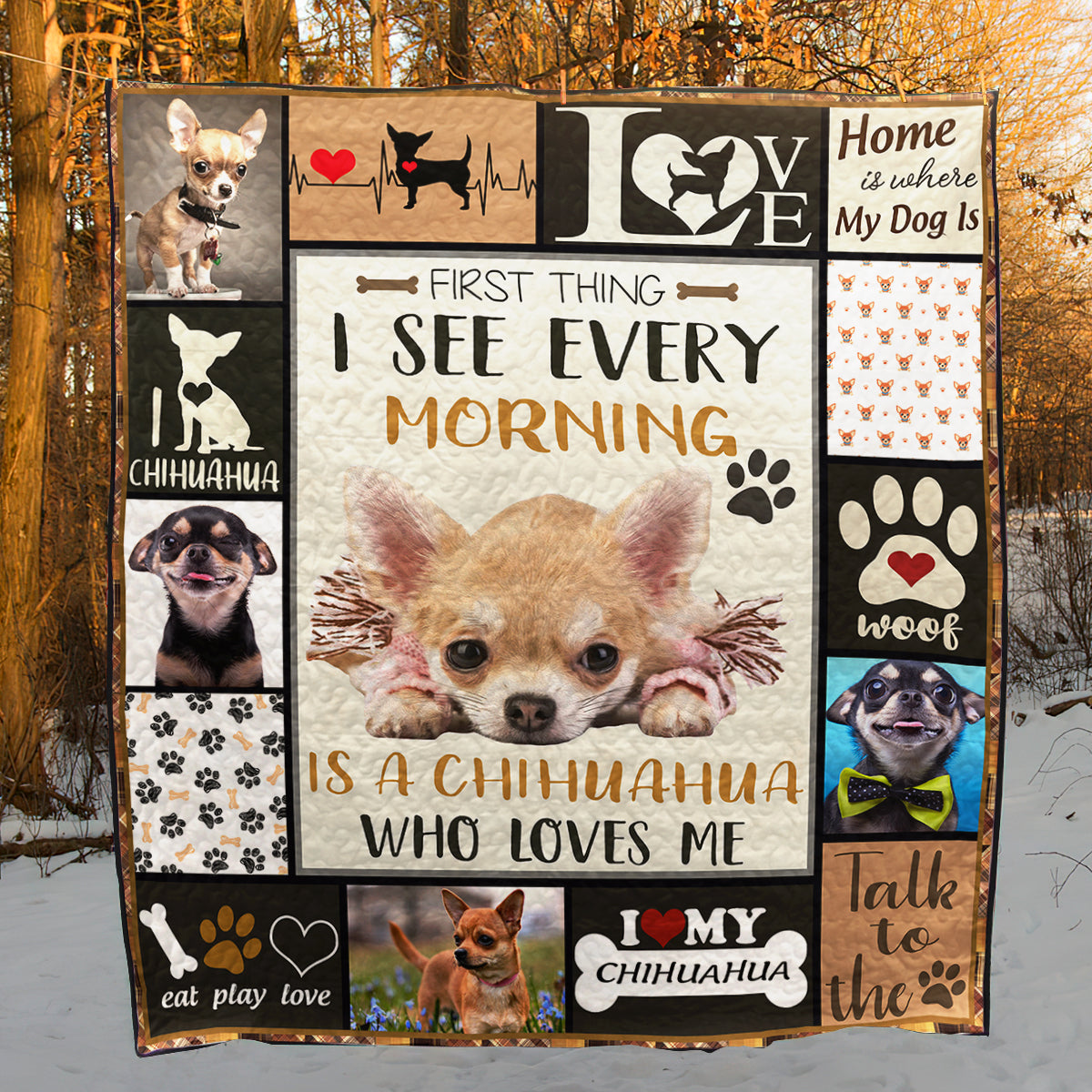 Chihuahua Art Quilt TM281009