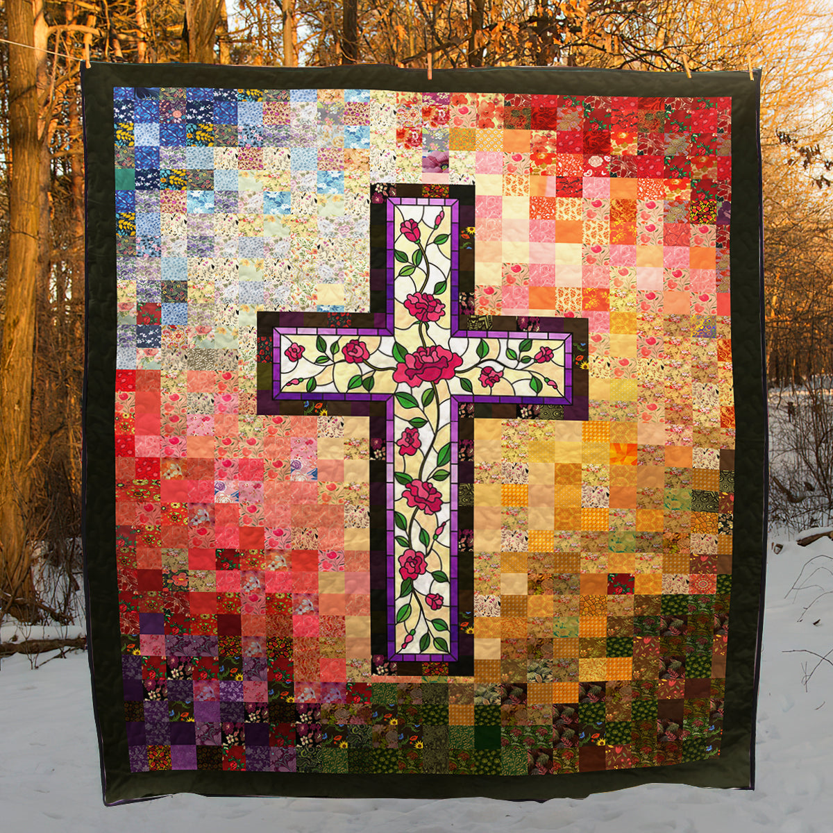 Christian Cross CLM200616 Art Quilt