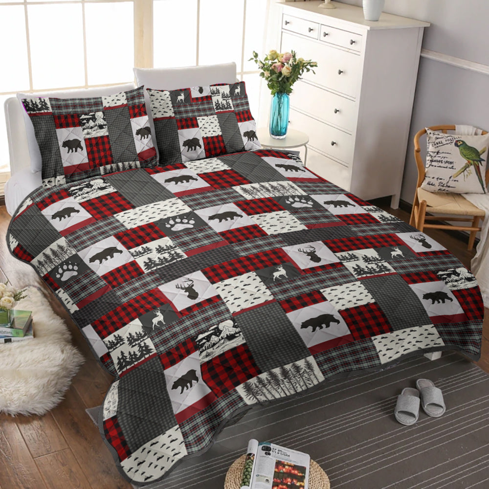 Cuddl Duds Flannel CLA0511319B Quilt Bed Set