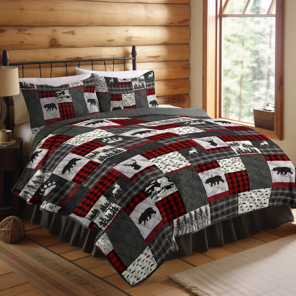Cuddl Duds Flannel CLA0511319B Quilt Bed Set