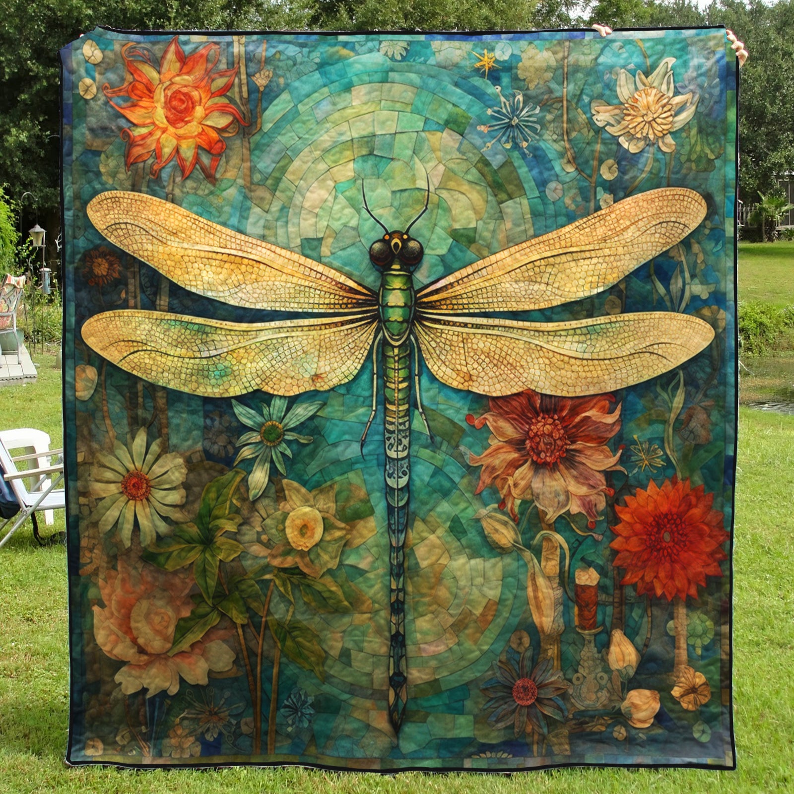 Dragonfly CLA0910216Q Art Quilt