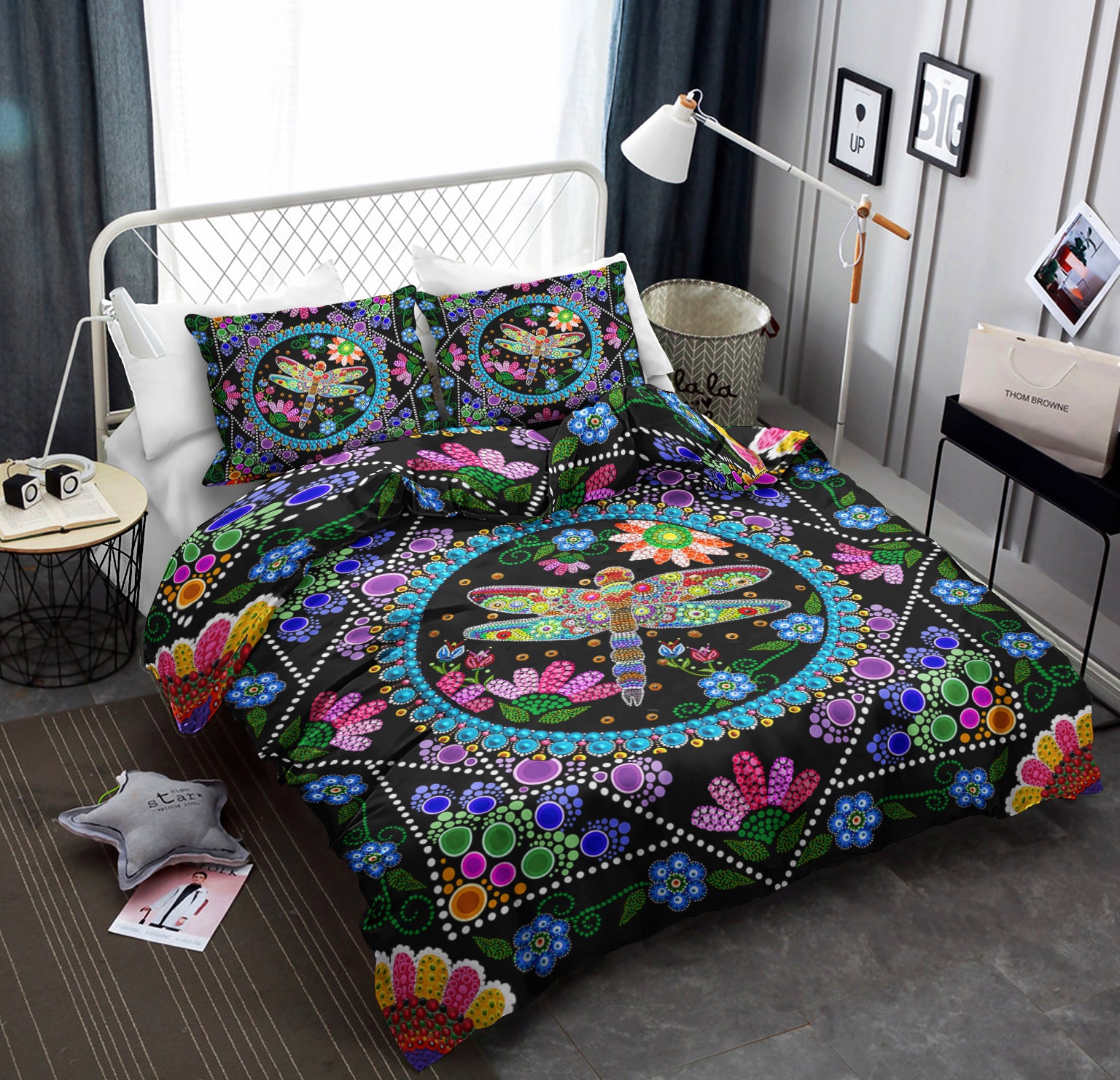 Dragonfly Mandala Hippie Bedding Sets TL010702BS
