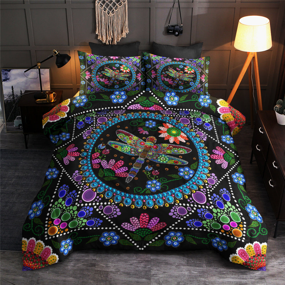 Dragonfly Mandala Hippie Bedding Sets TL010702BS
