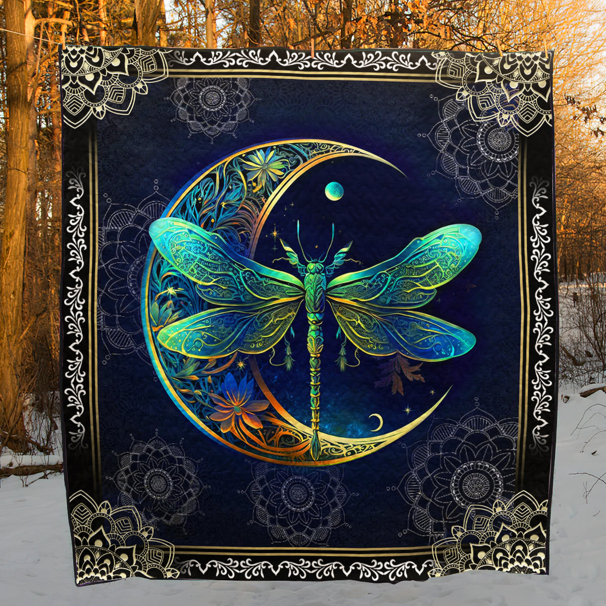 Dragonfly Moon Art Quilt TM021107