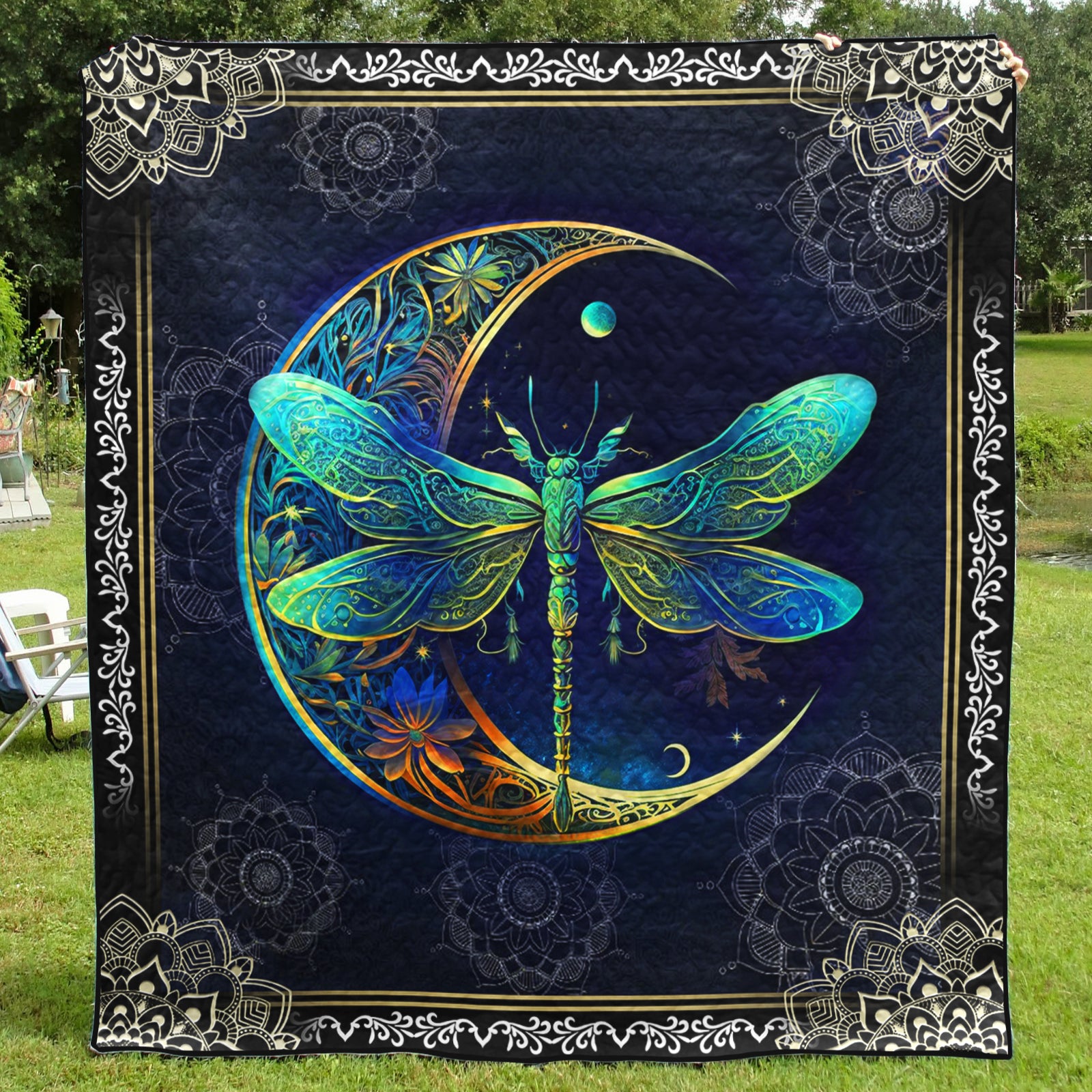 Dragonfly Moon Art Quilt TM021107
