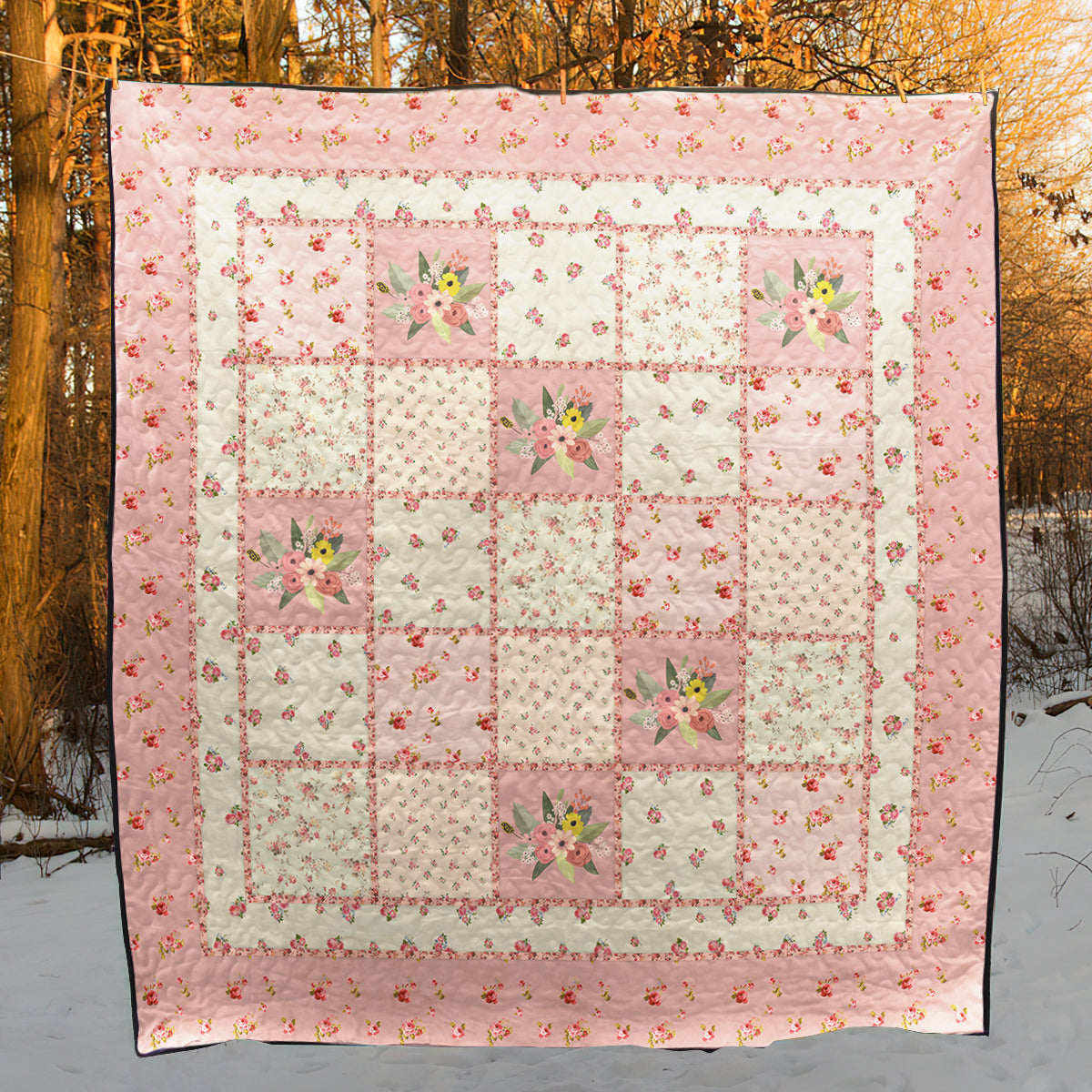Floral Art Quilt JP030601