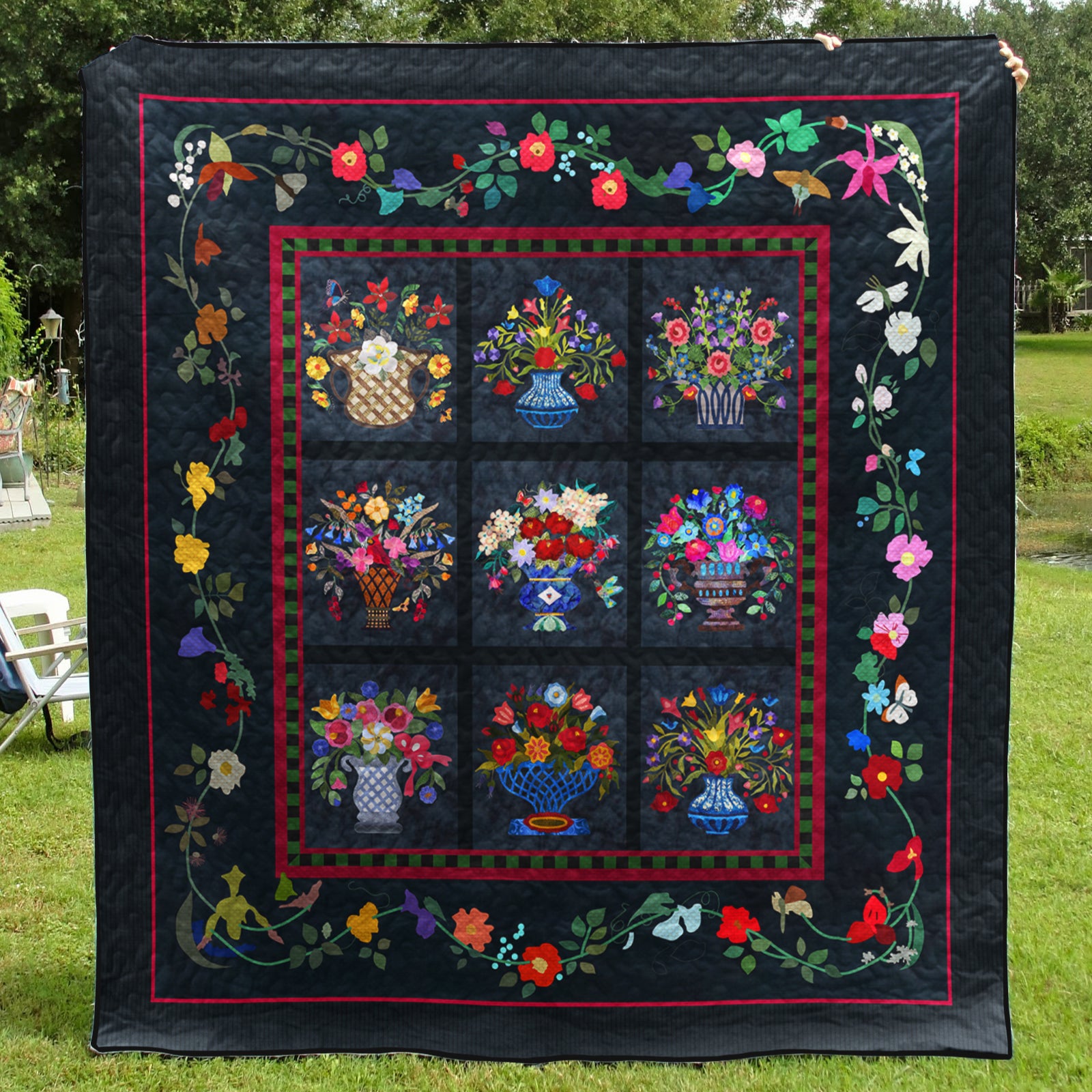 Flower CLA170633 Art Quilt