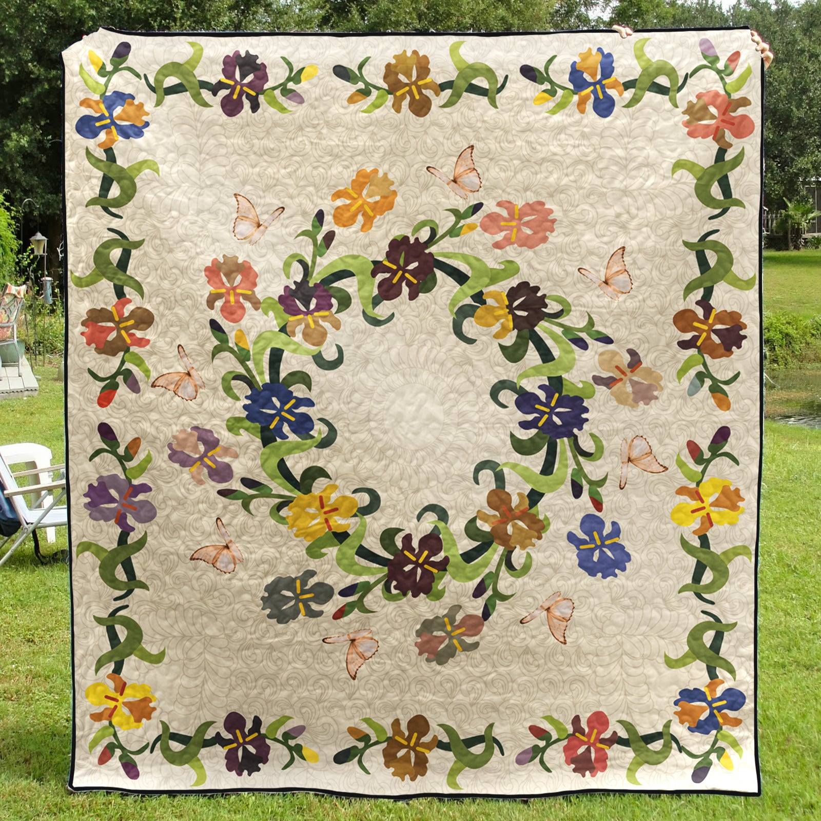 Flower Garden CLA1210173Q Art Quilt