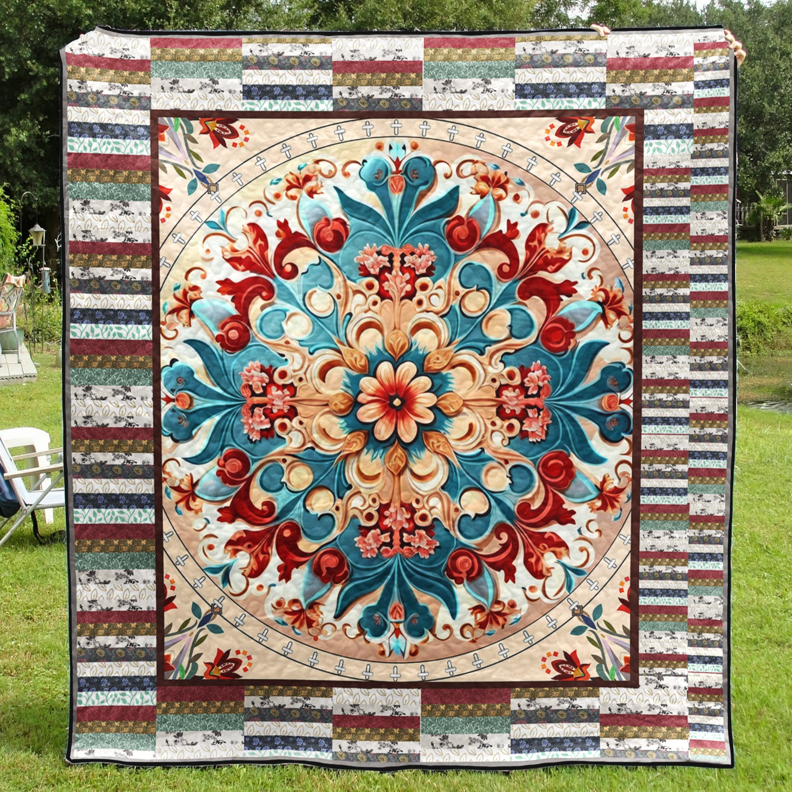 Hippie D010763 Art Quilt
