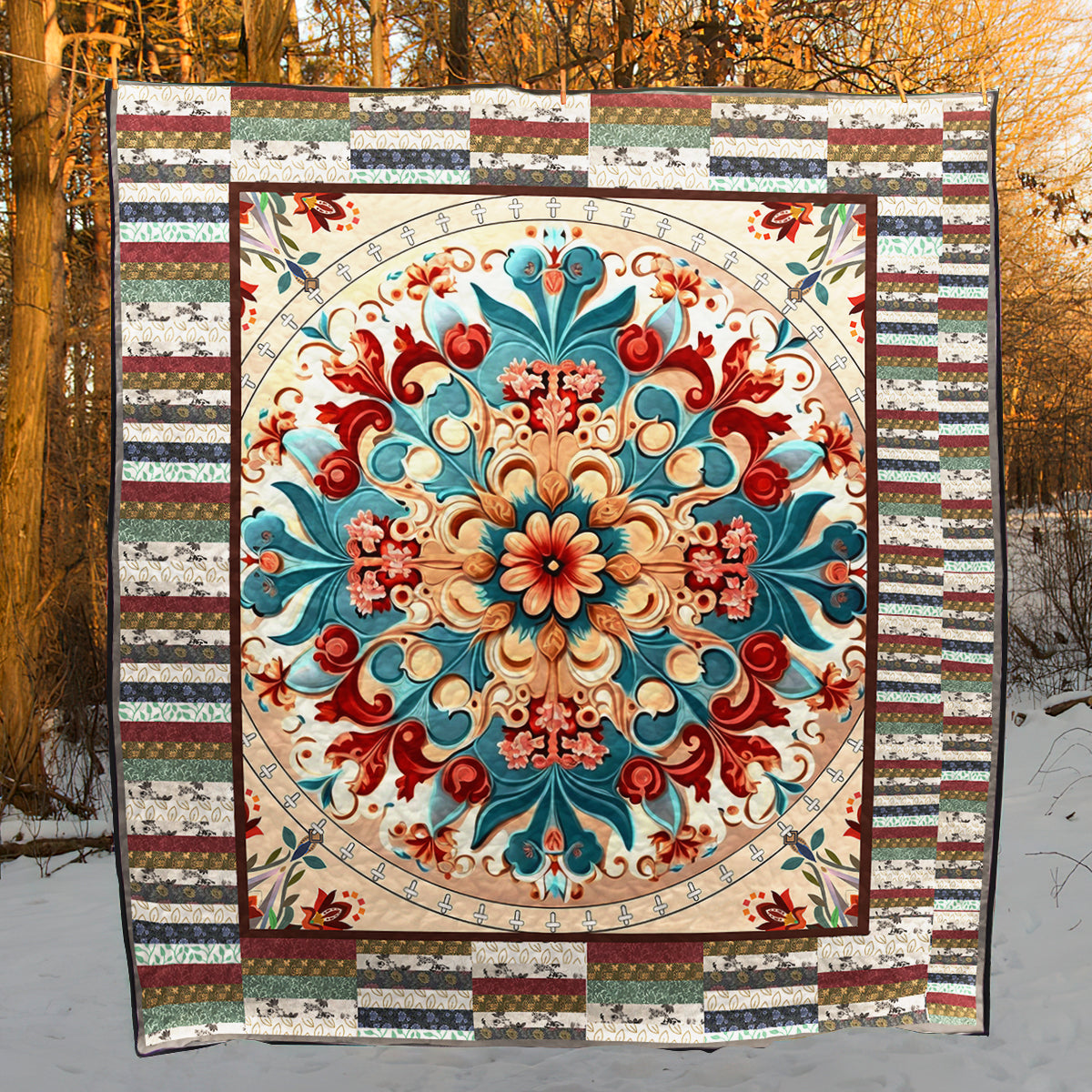 Hippie D010763 Art Quilt