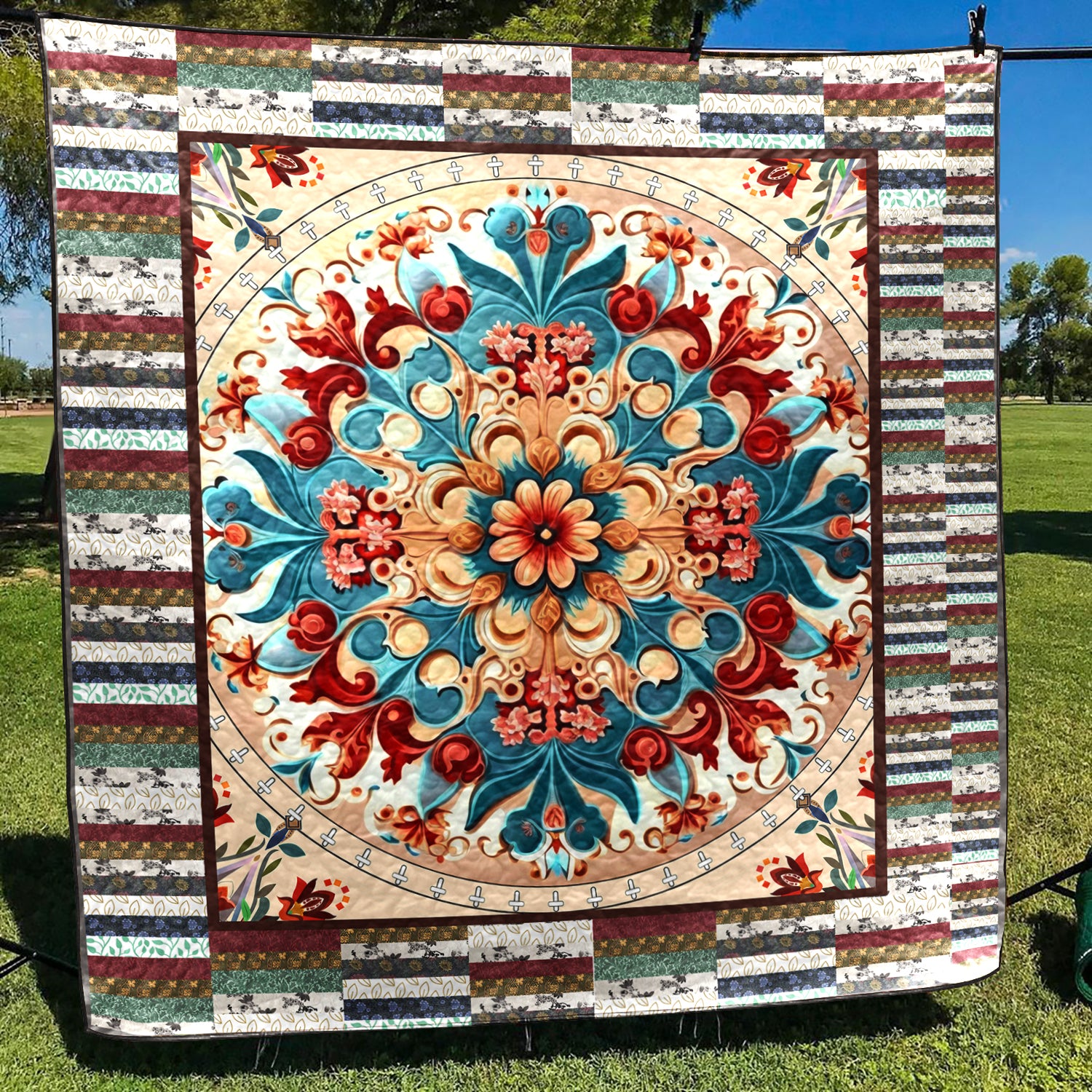 Hippie D010763 Art Quilt