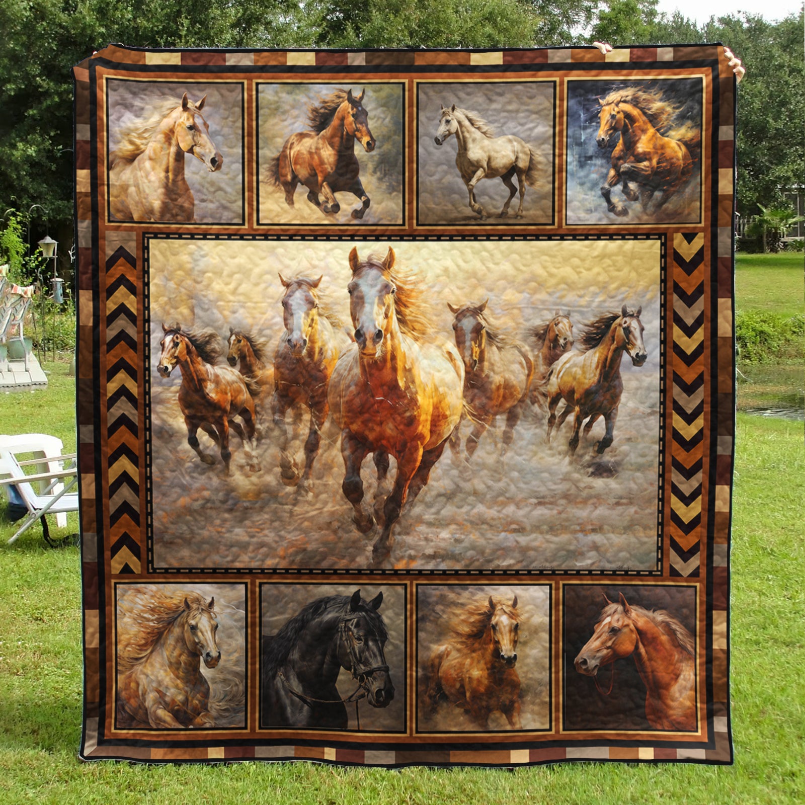 Horse God Says You Are ND291003 Art Quilt