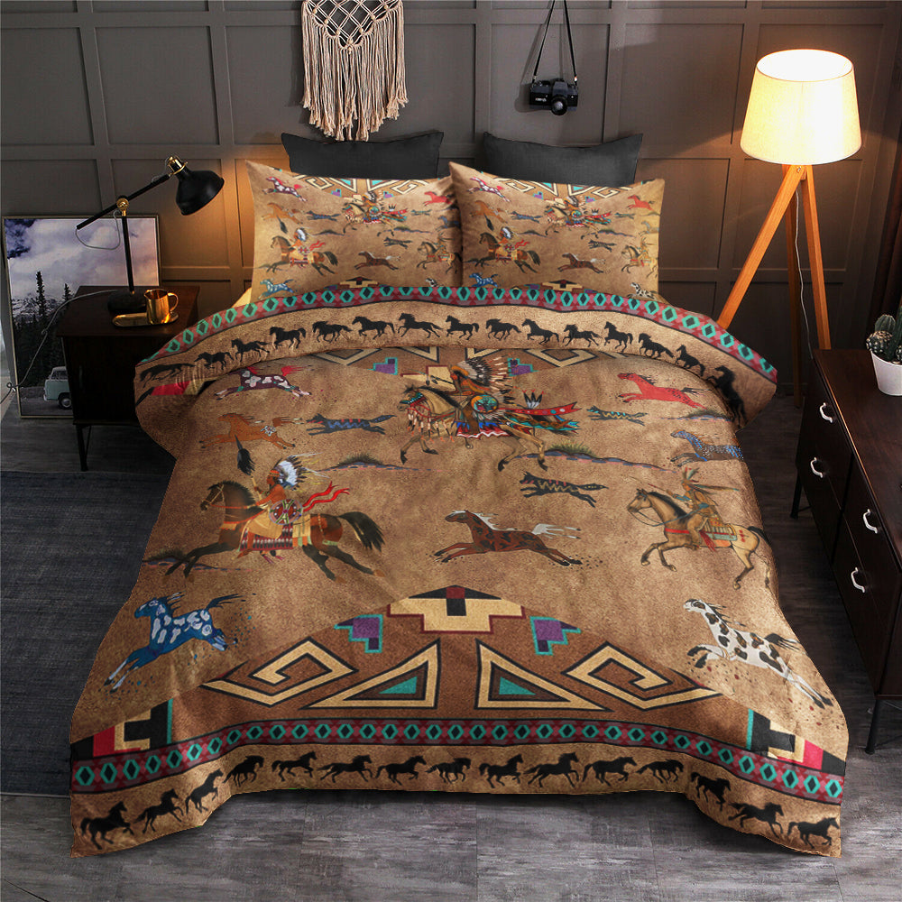 Native American Inspired Horses Bedding Sets TL030607BS