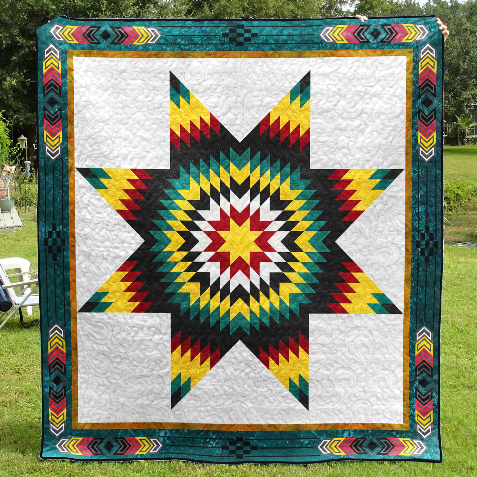 Native American Inspired Star Art Quilt HM01082303BL