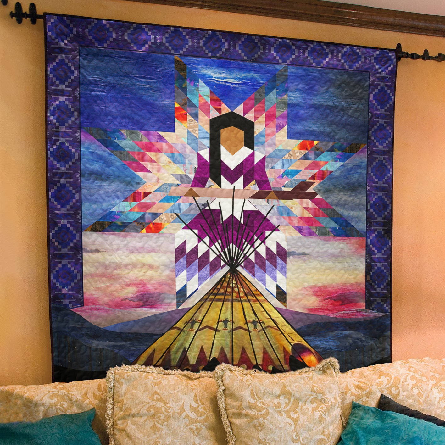 Native American Inspired Art Quilt TL080403Y