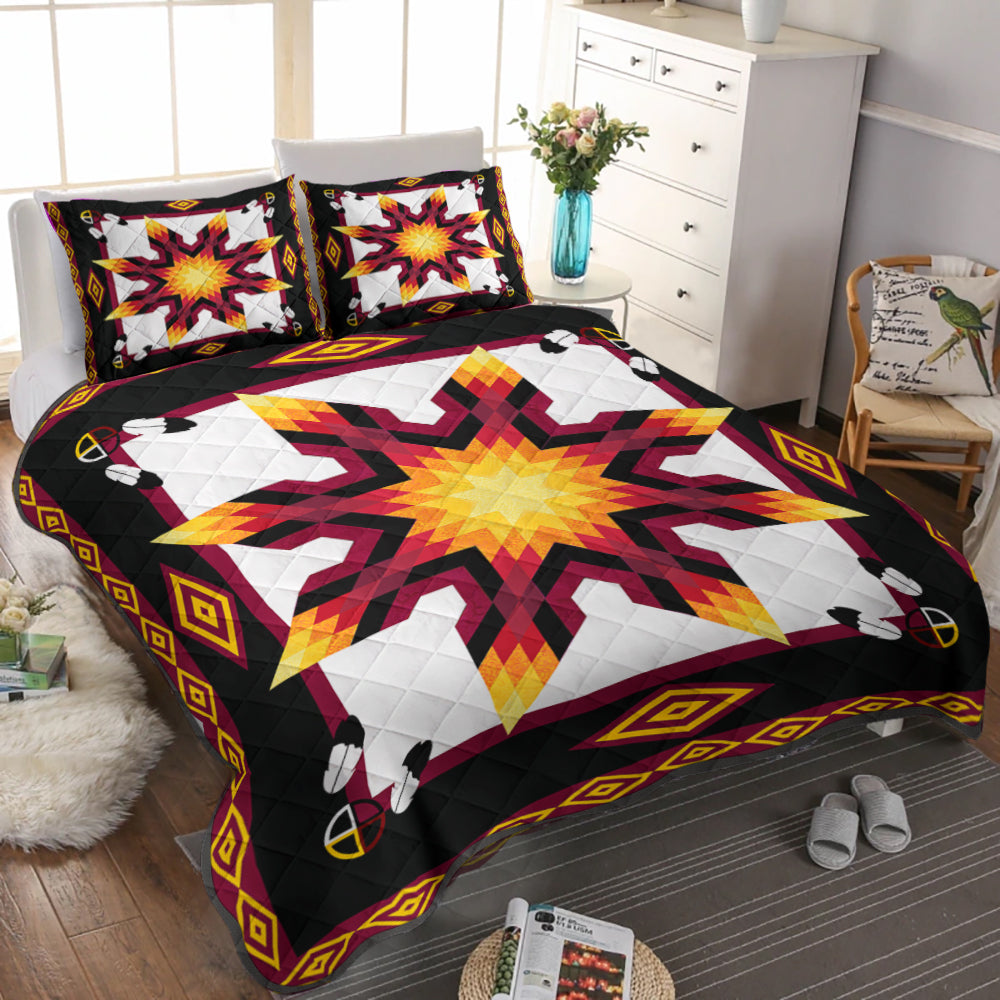 Native American Inspired Star Quilt Bed Set HN290905