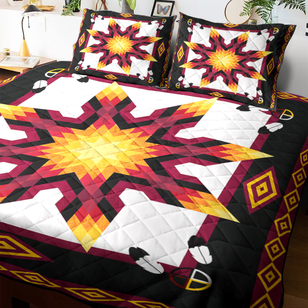 Native American Inspired Star Quilt Bed Set HN290905