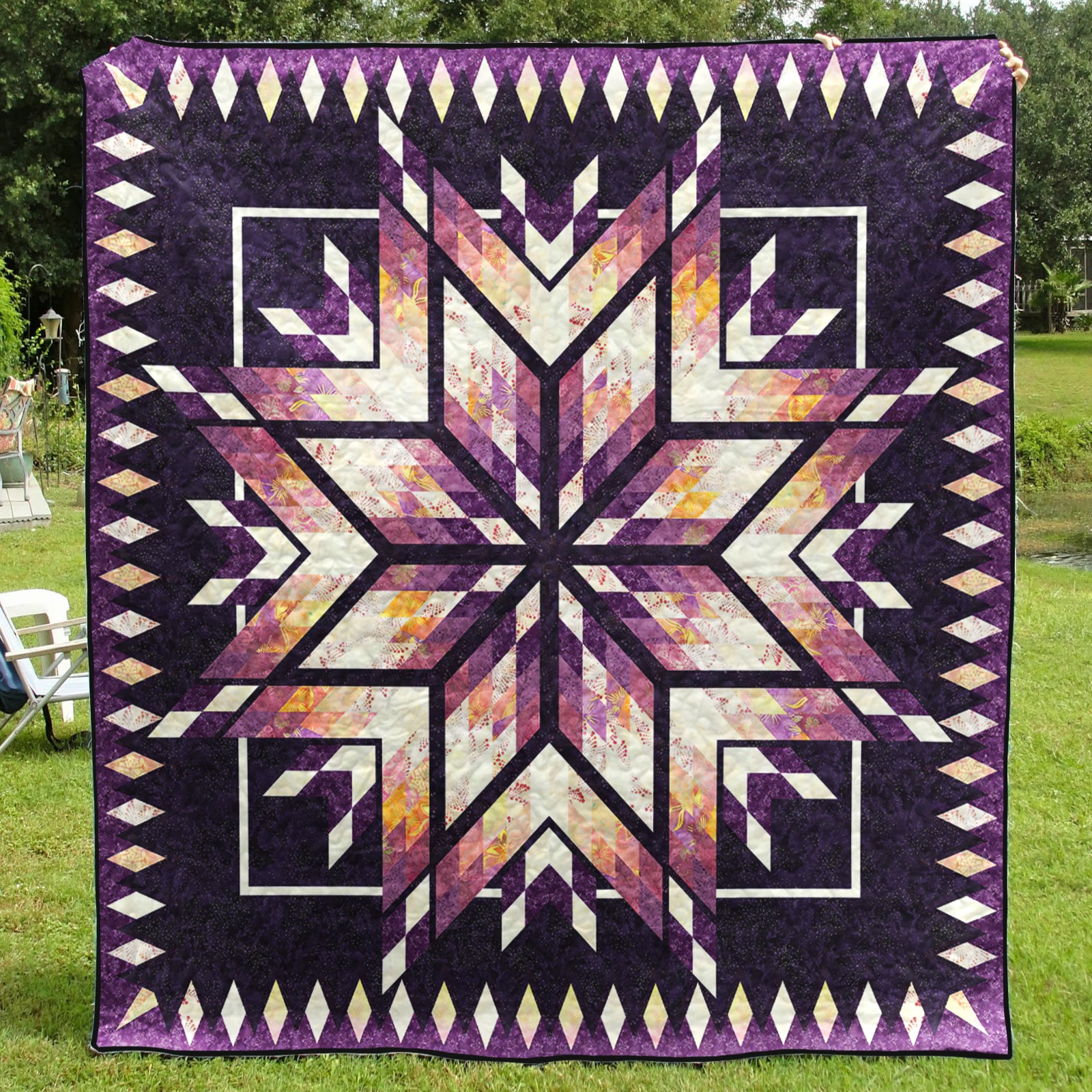 Native American Inspired Star Art Quilt HM211004Y