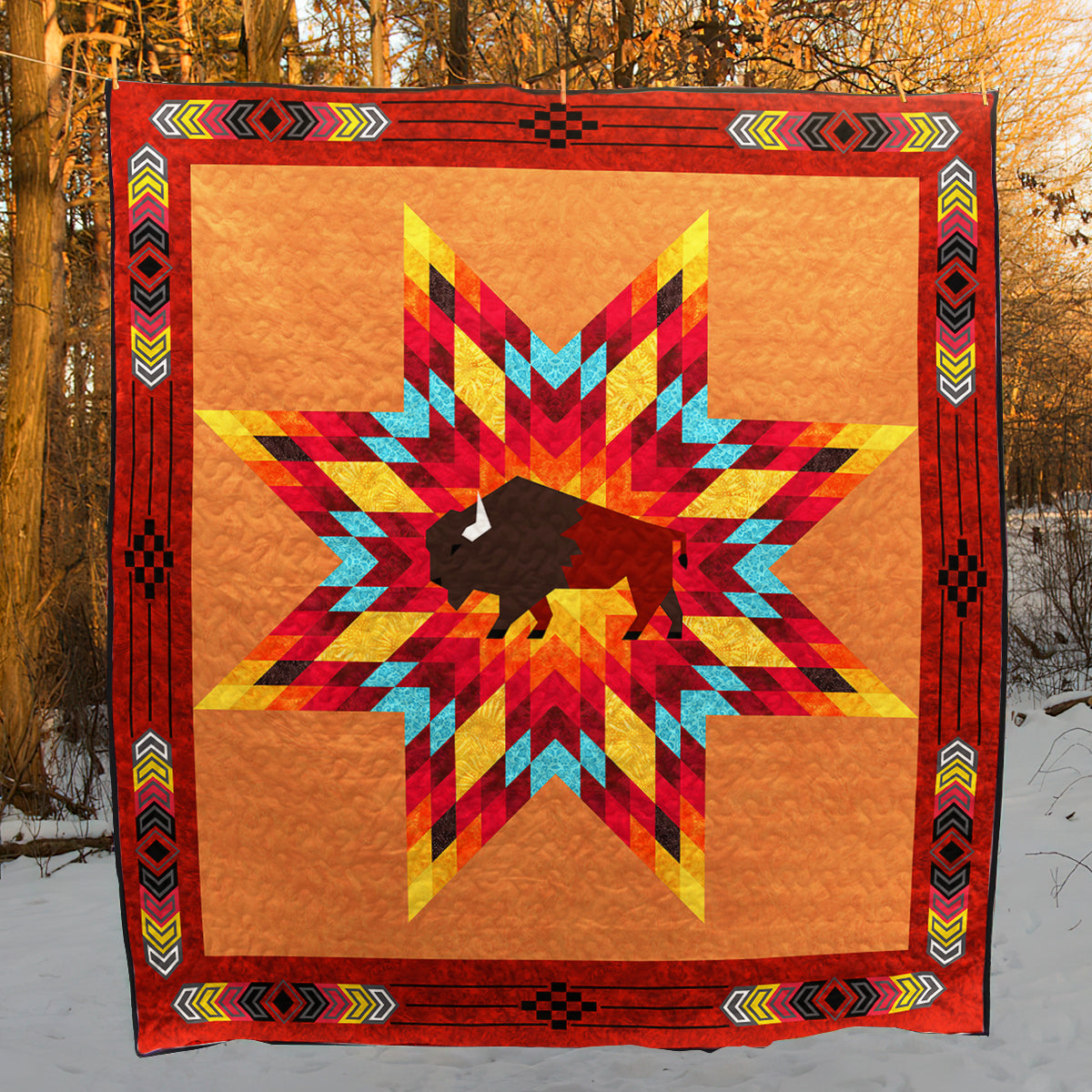 Native American Inspired Star Art Quilt TL300504Y