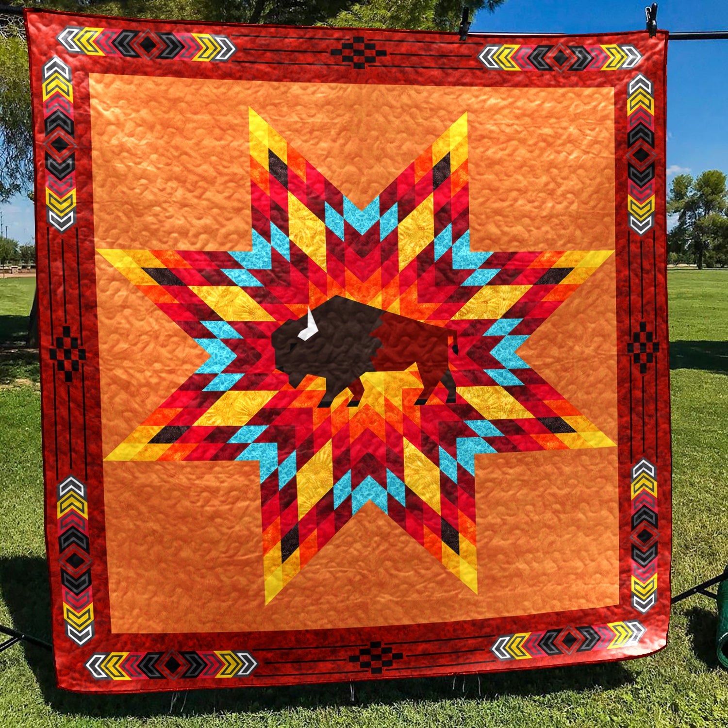 Native American Inspired Star Art Quilt TL300504Y