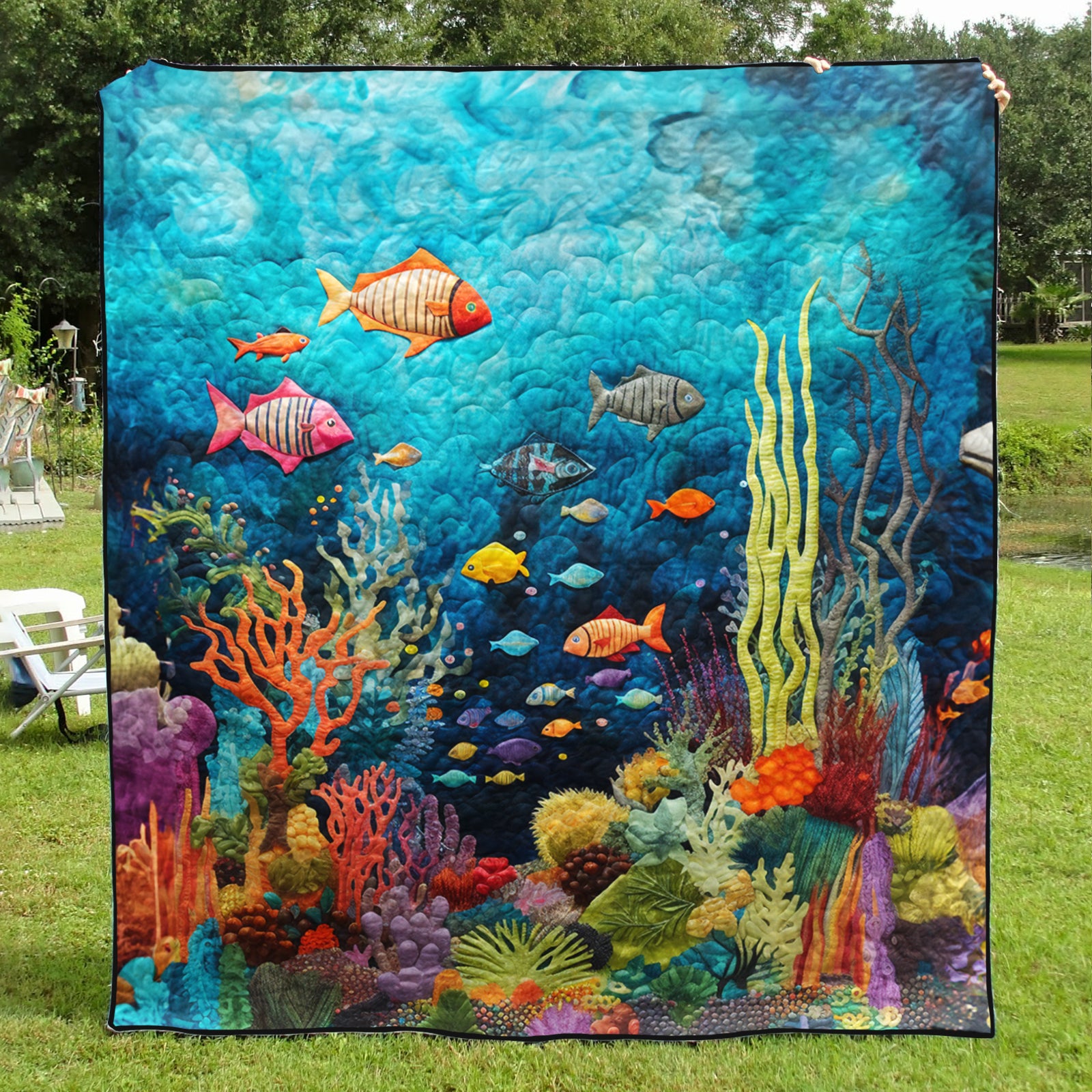 Ocean CLA2310335Q Art Quilt