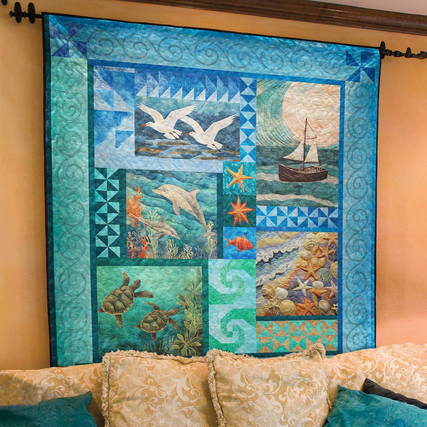 Ocean CLM0411232 Art Quilt