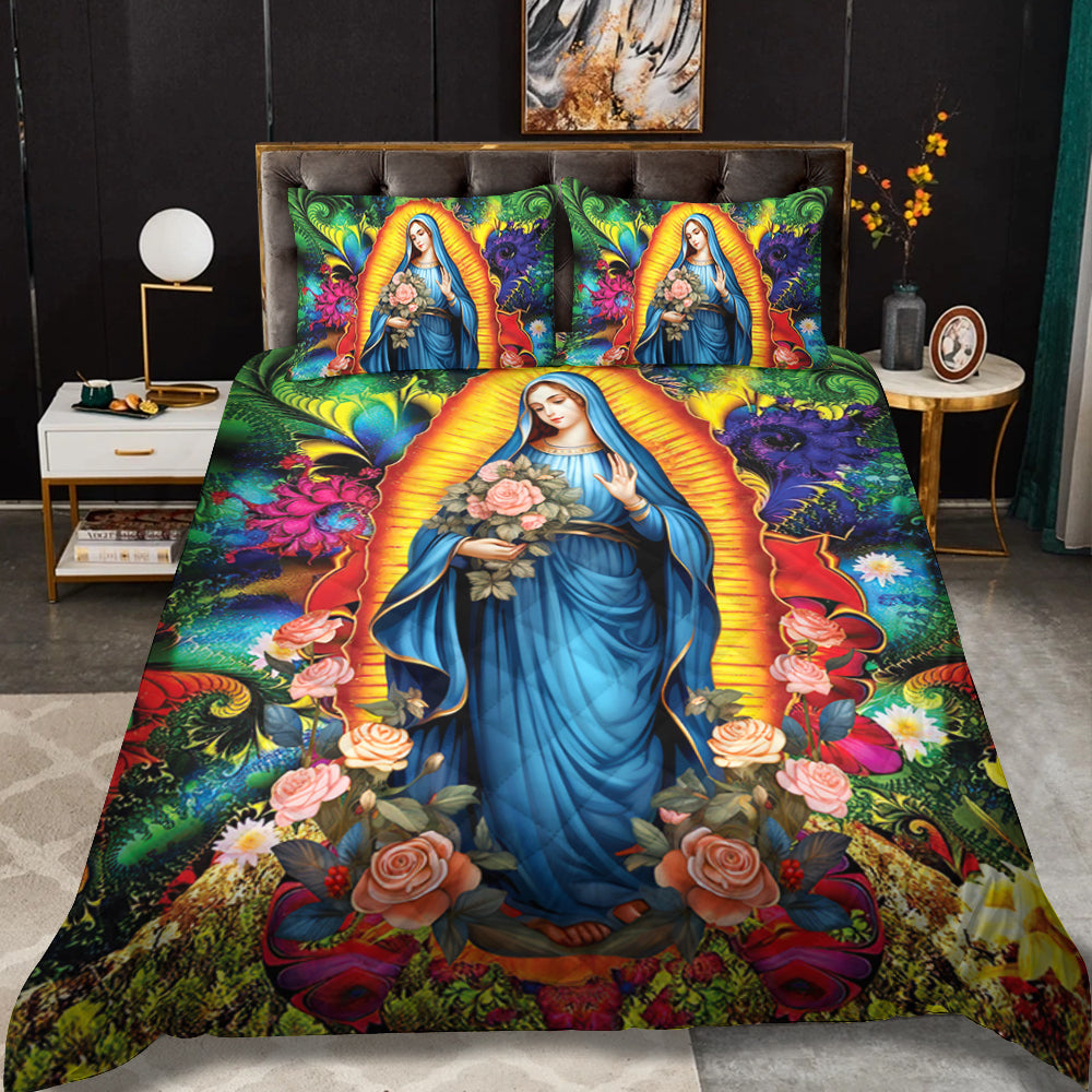 Our Lady Of Guadalupe Quilt Bed Set ND200908