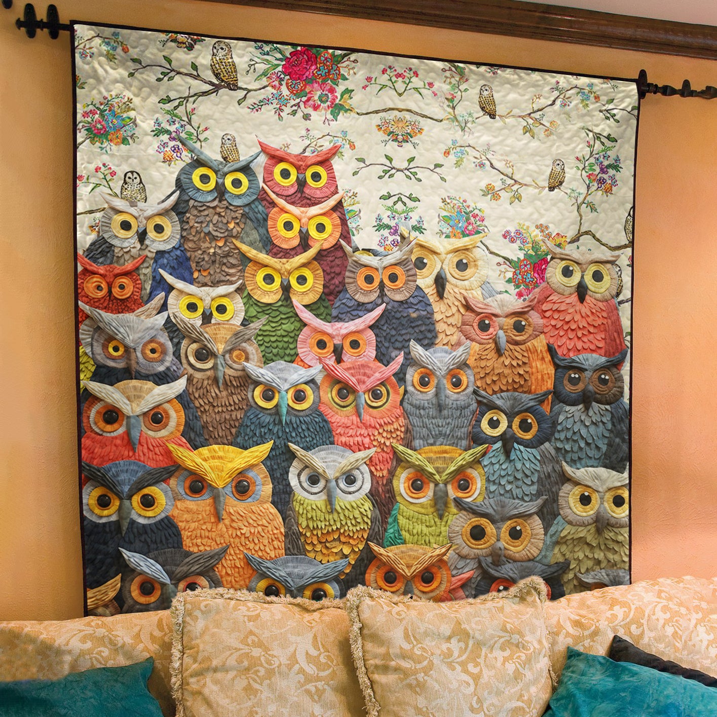 Owl Art Quilt TM261008