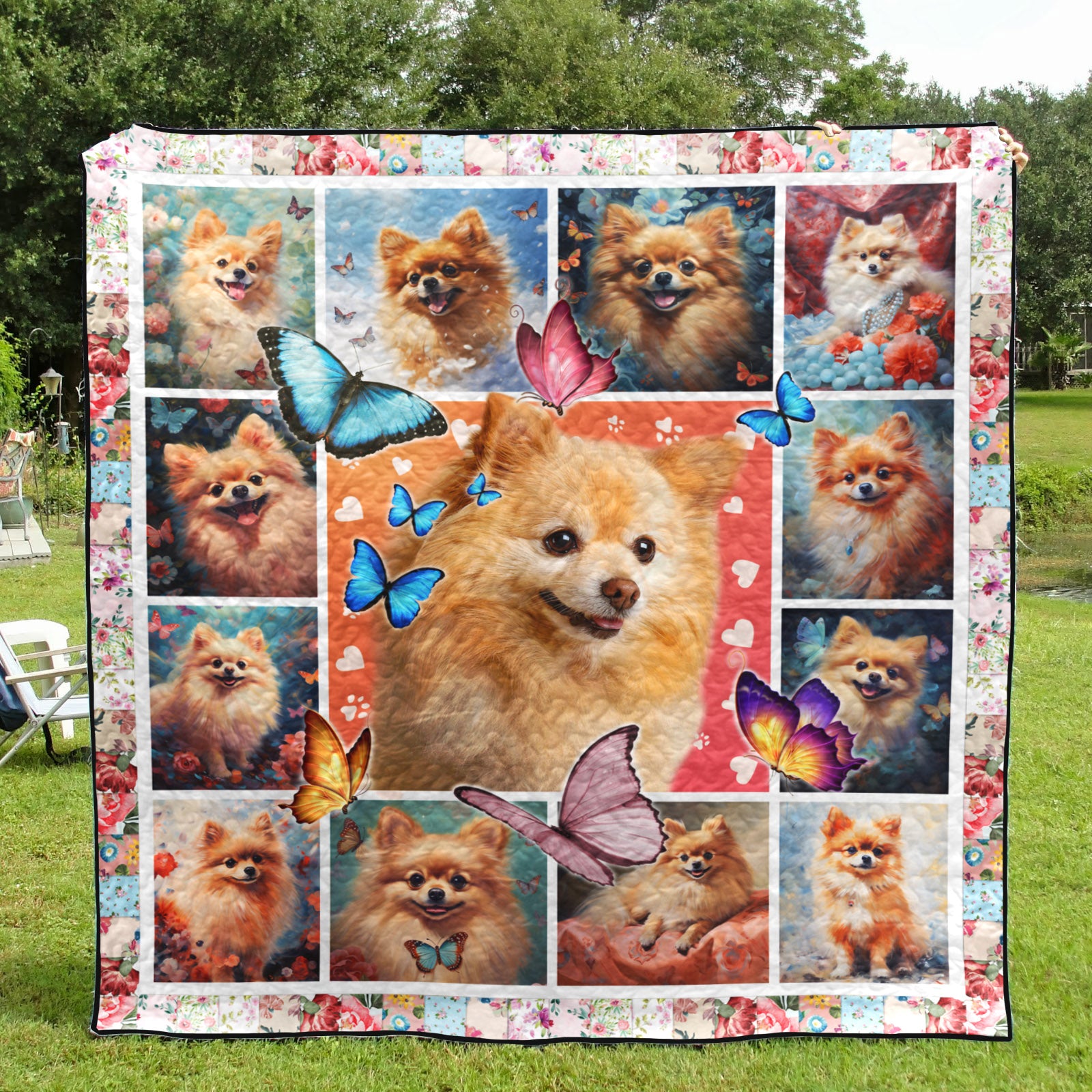 Pomeranian Art Quilt HT281002