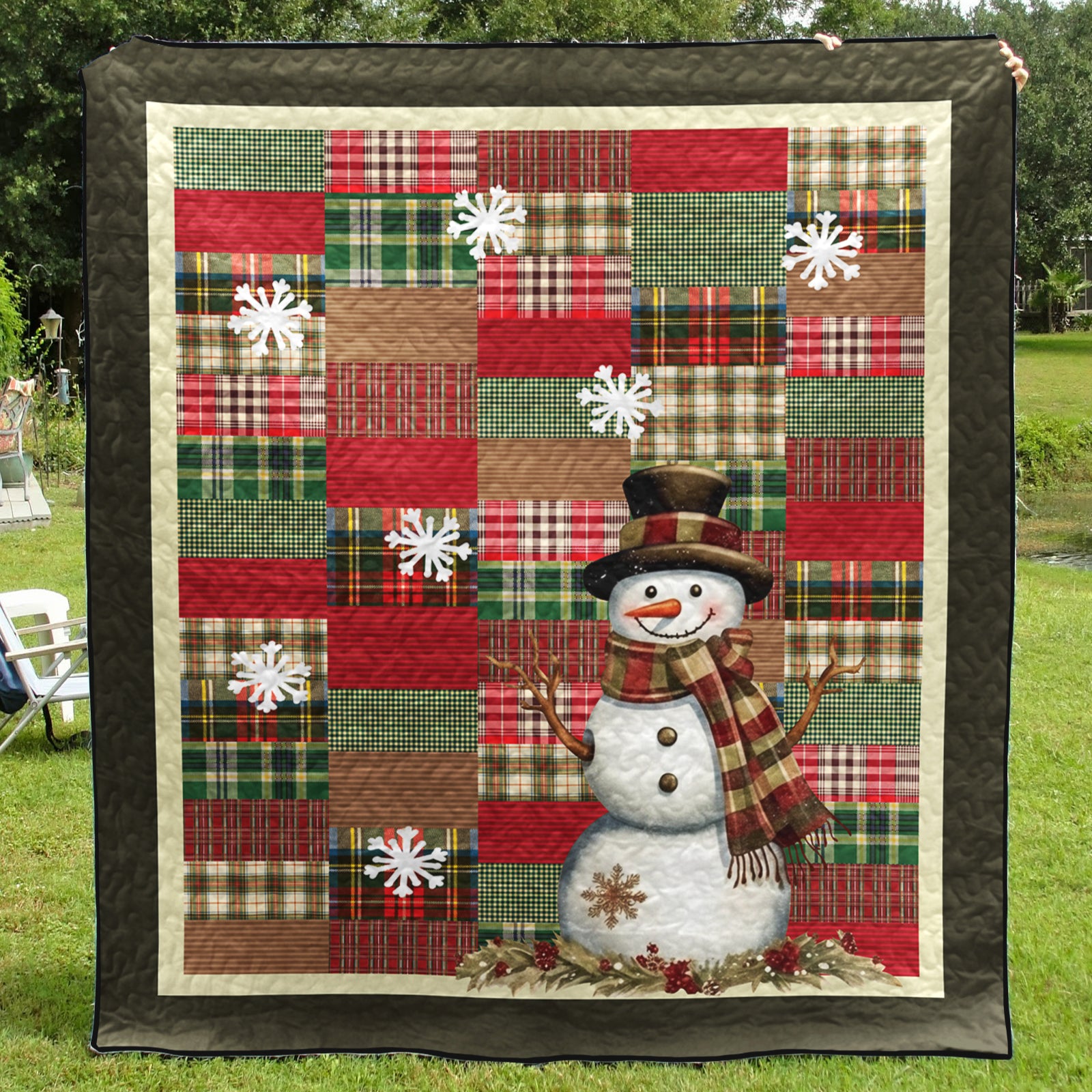 Snowman Christmas CLM0910174 Art Quilt