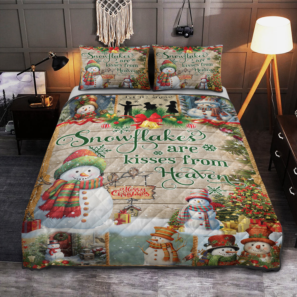 Snowman Quilt Bed Set TL090908