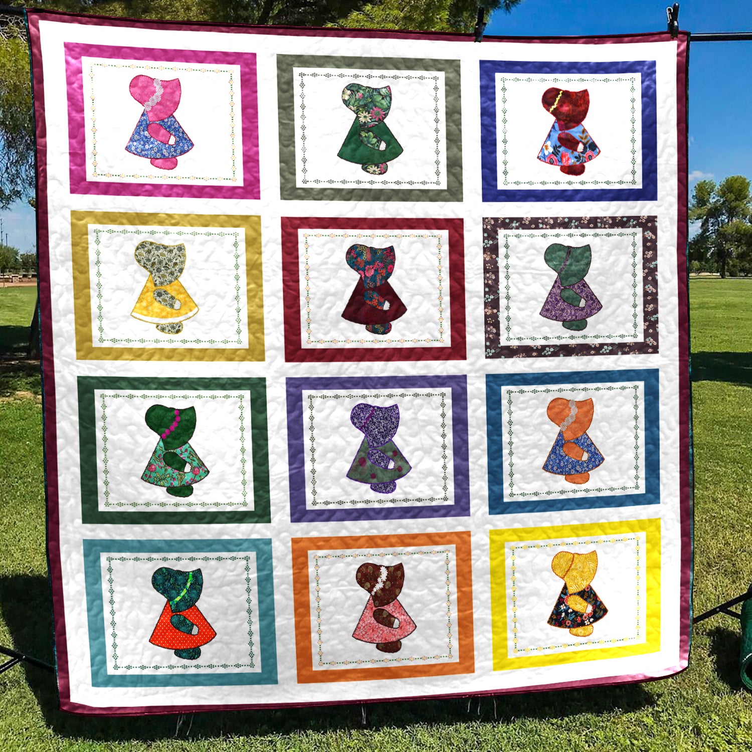 Sunbonnet Sue CLA1410568Q Art Quilt