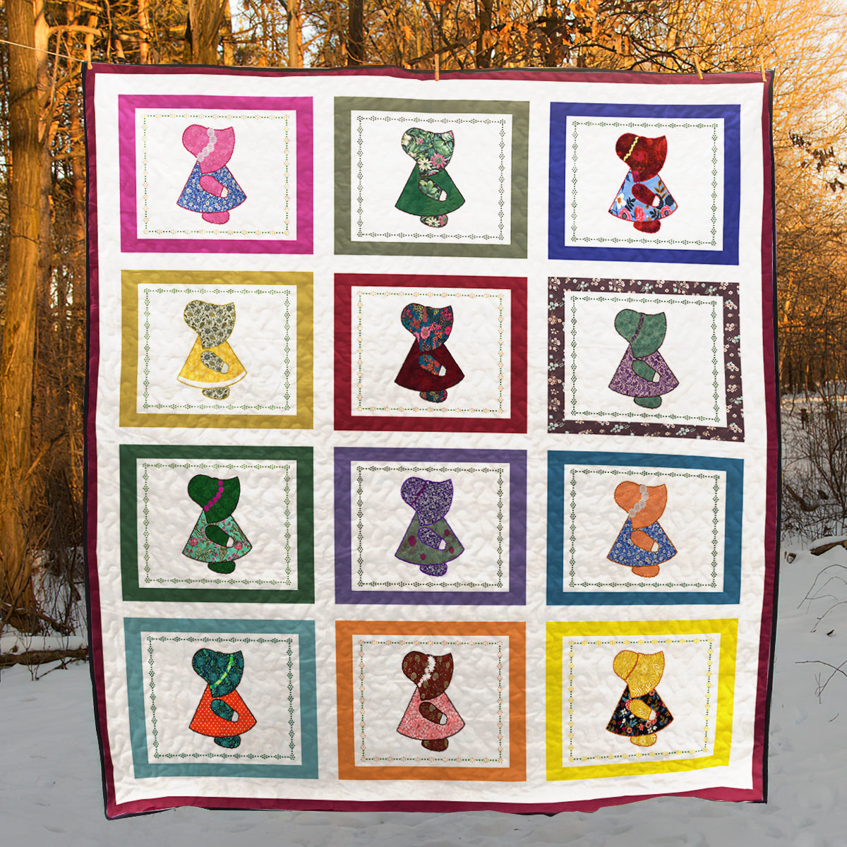 Sunbonnet Sue CLA1410568Q Art Quilt