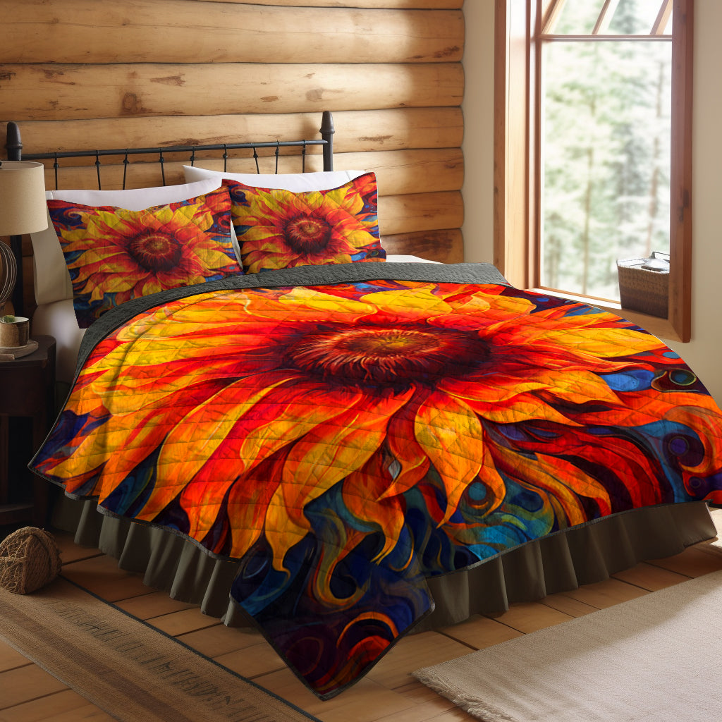 Sunflower Quilt Bed Set HM0909010