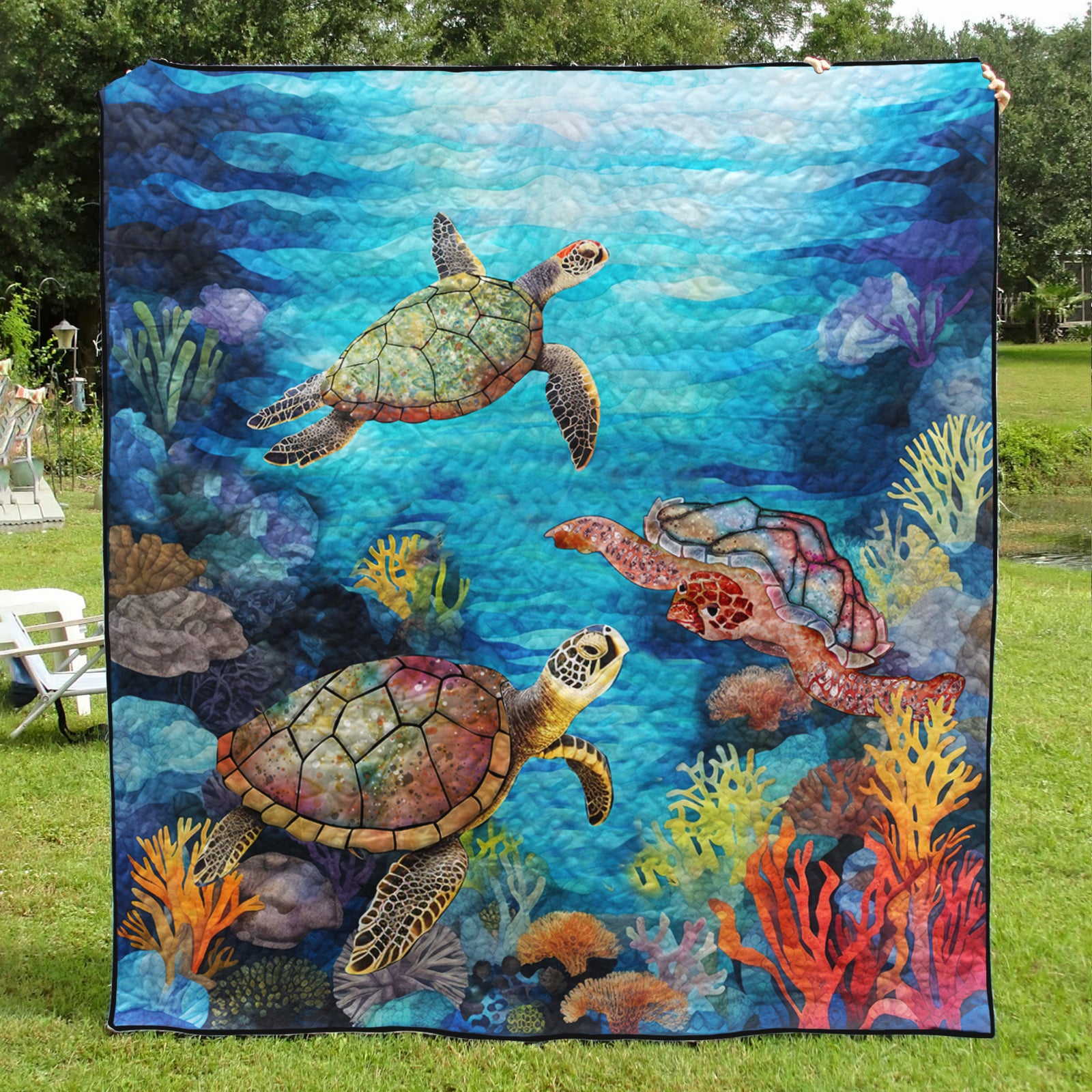 Turtle CLA260681 Art Quilt