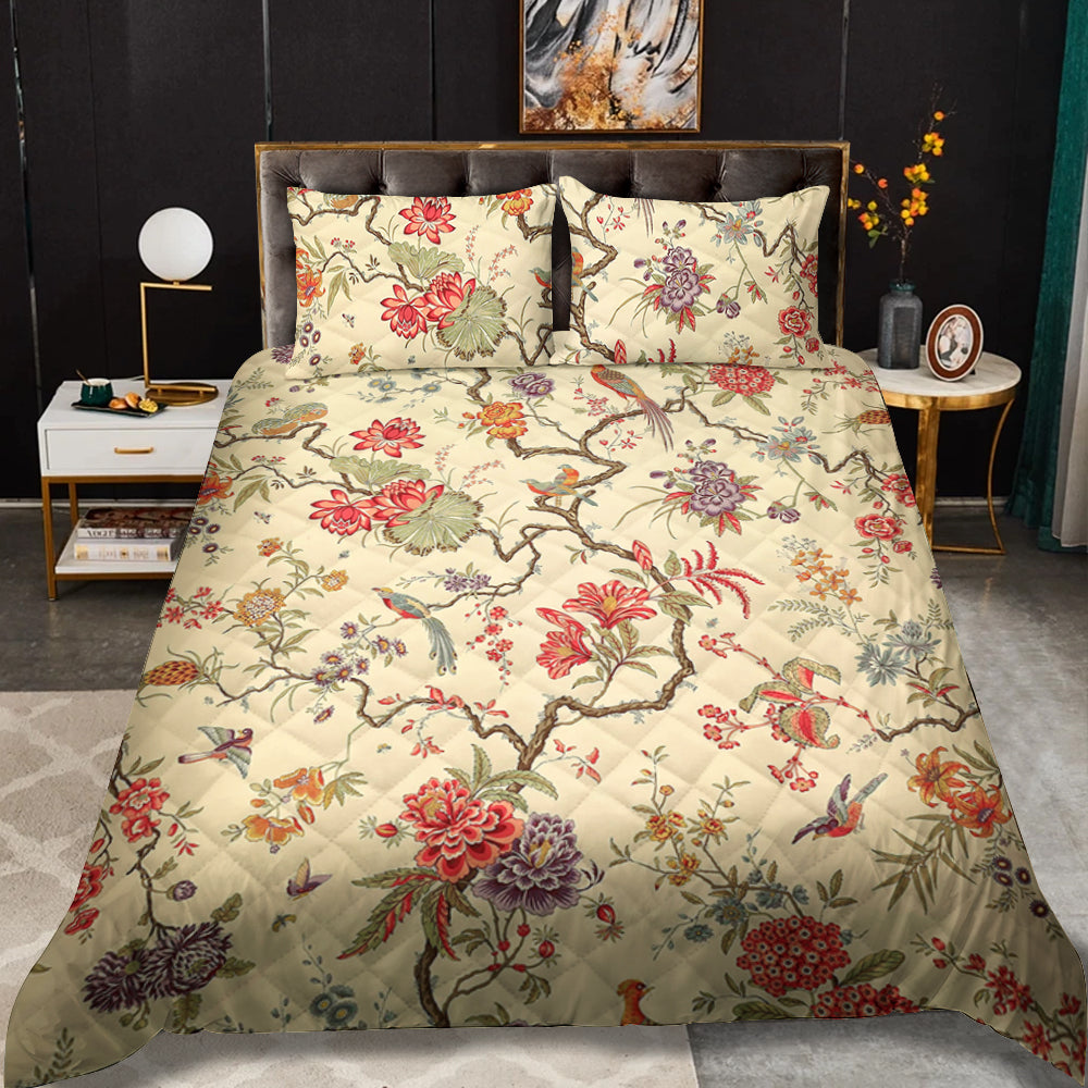 Waverly Charleston Chirp CLA211051 Quilt Bed Set