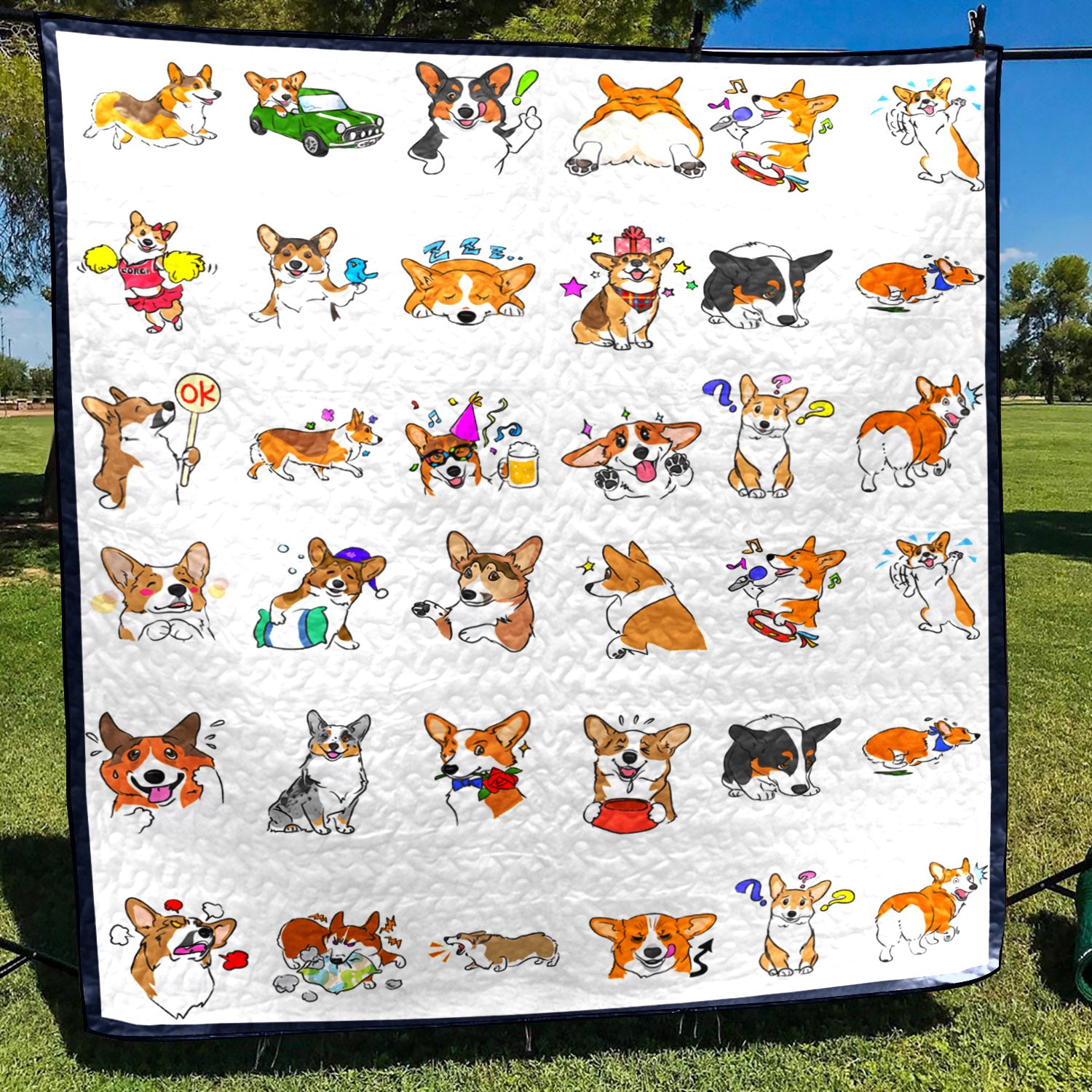 Corgi CLM210614 Art Quilt