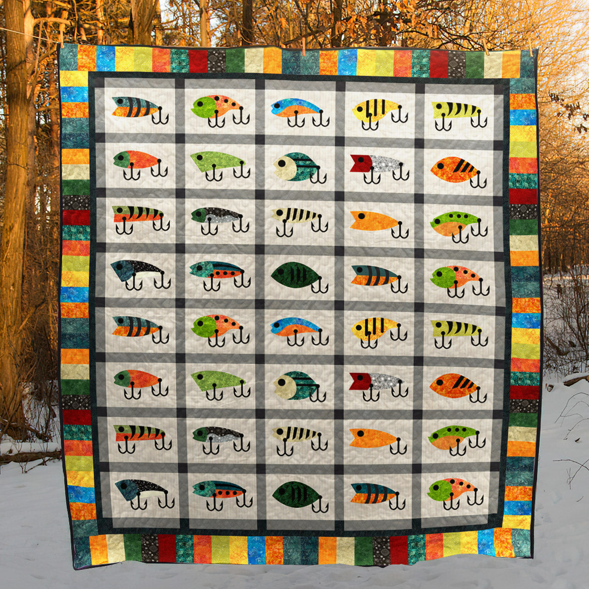 Fishing HN180706 Art Quilt