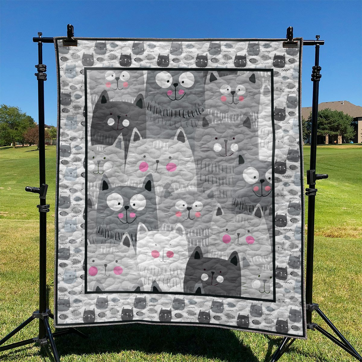 Cat YH2910468 Art Quilt